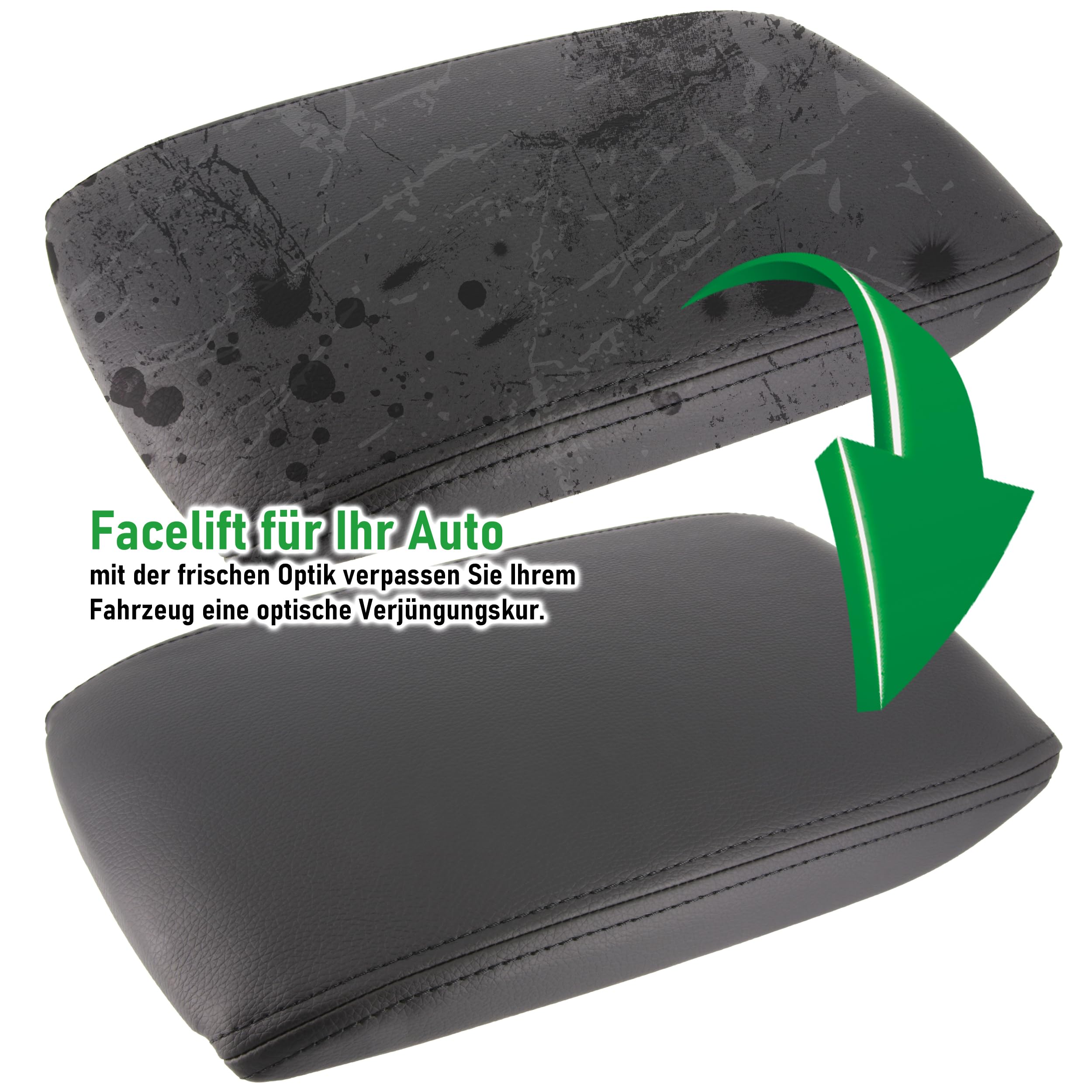 RECAMBO Coperchio di ricambio per bracciolo centrale adatto per Audi A6 4F C6 BJ 2004 – 2011 – vestibilità robusta – aspetto di serie – meccanismo durevole – installazione rapida – sostituzione ideale