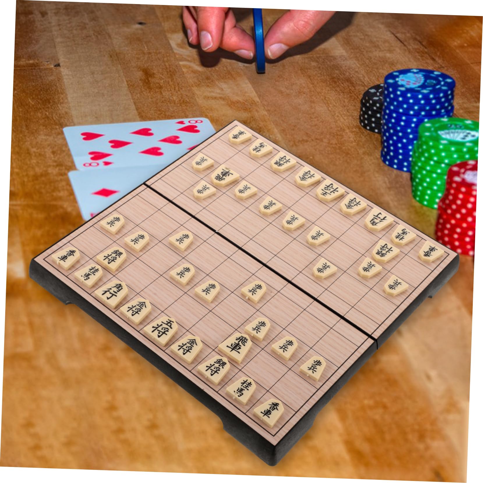 Shogi Pieghevole Magnetico in Ps, Gioco da Viaggio per Principianti | Incontri Familiari, Sviluppo Cognitivo, Formato Facile da Trasportare e Riporre, Pratico per Uso Portatile