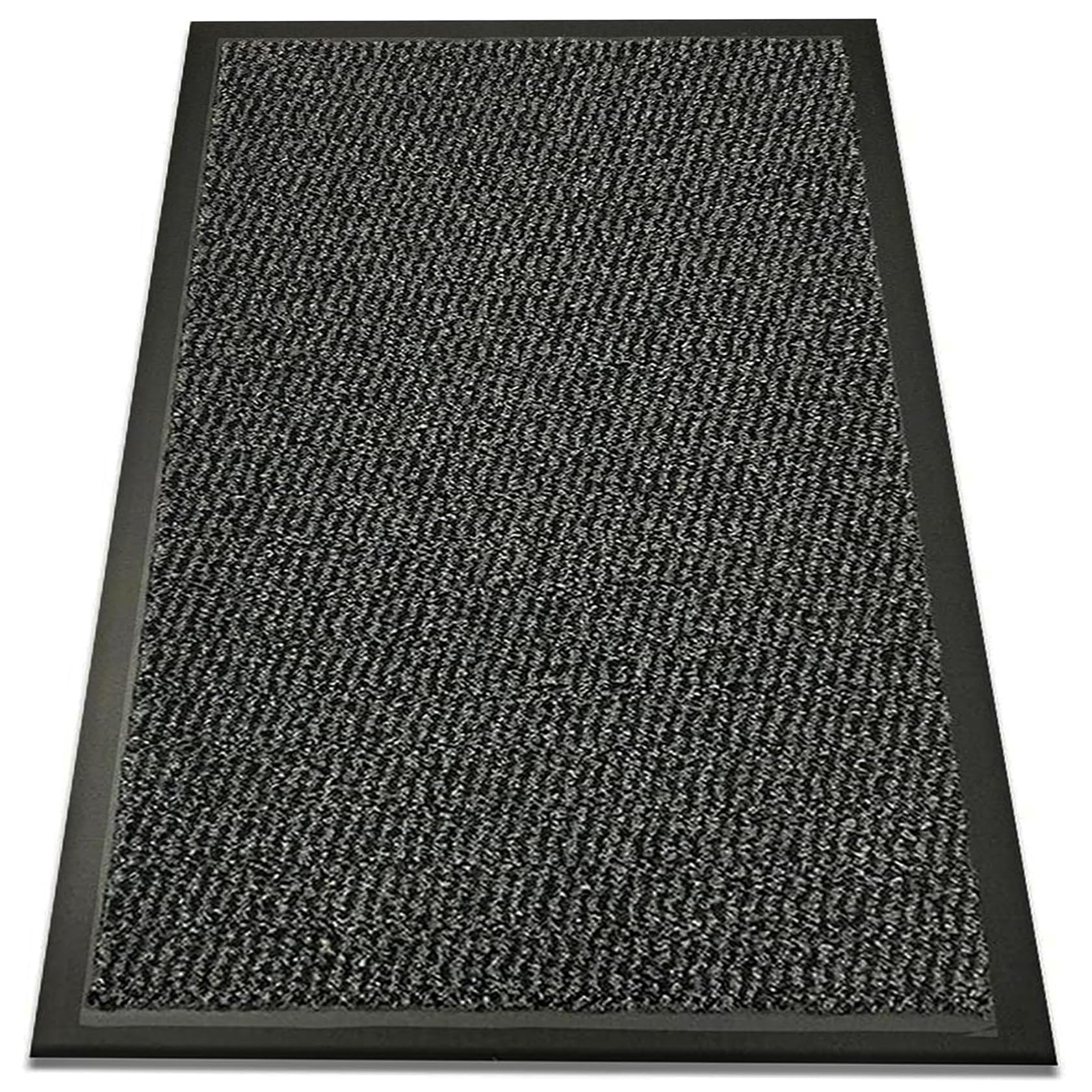 SAFRI Grey Large Door Mat 90 X150cm Heavy Duty Indoor Outdoor Dirt Trapper Barrier Mat Non-Slip Entrance Rug Kitchen Hallway Runner Shoes Scraper Absorbent Carpet (90x150cm) โ image 1