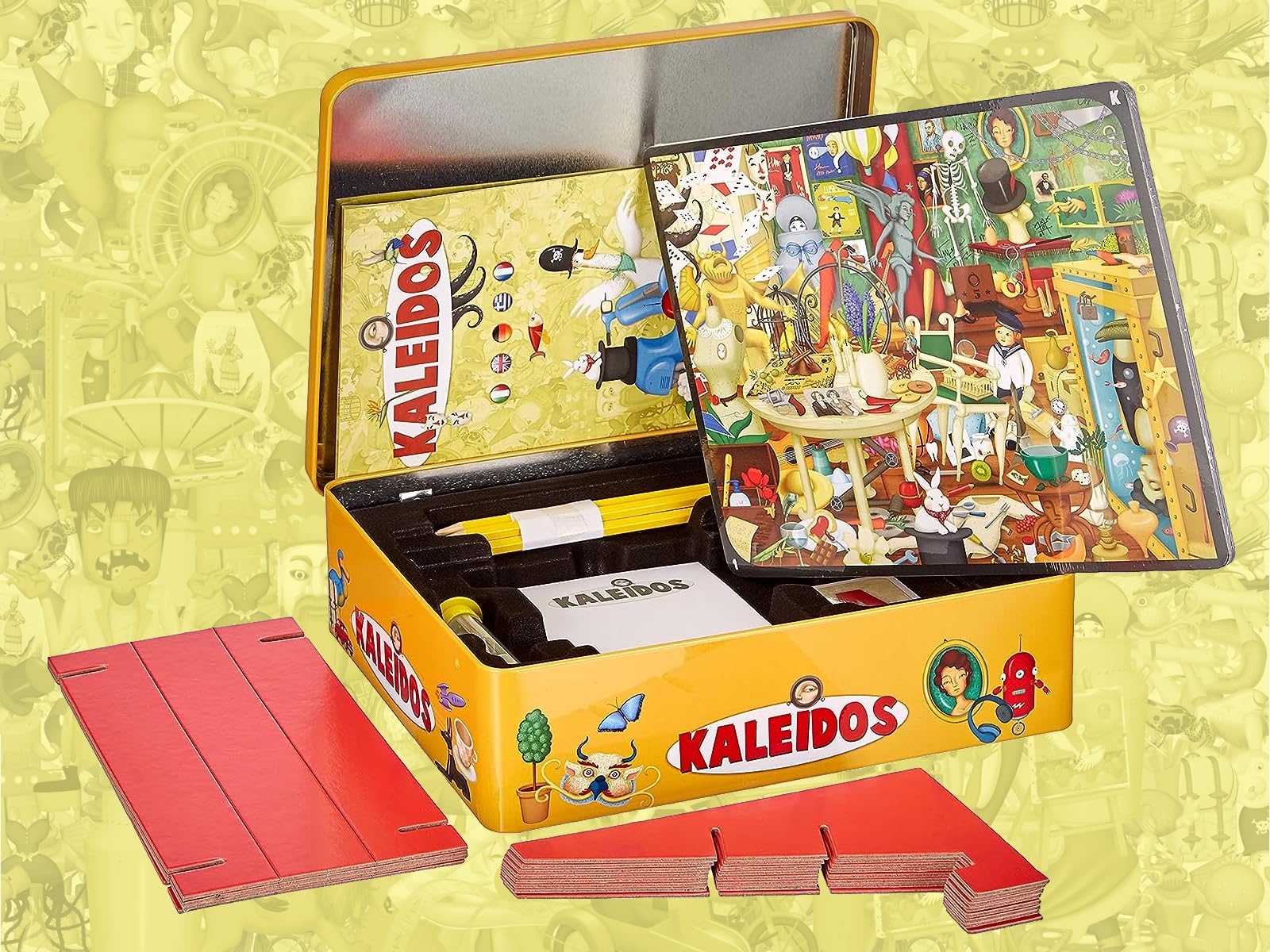 Kaleidos — Party Game di Osservazione e Parole | 2+ Giocatori | Dai 10 Anni | Giocabile in Qualsiasi Lingua | Scatola in Metallo