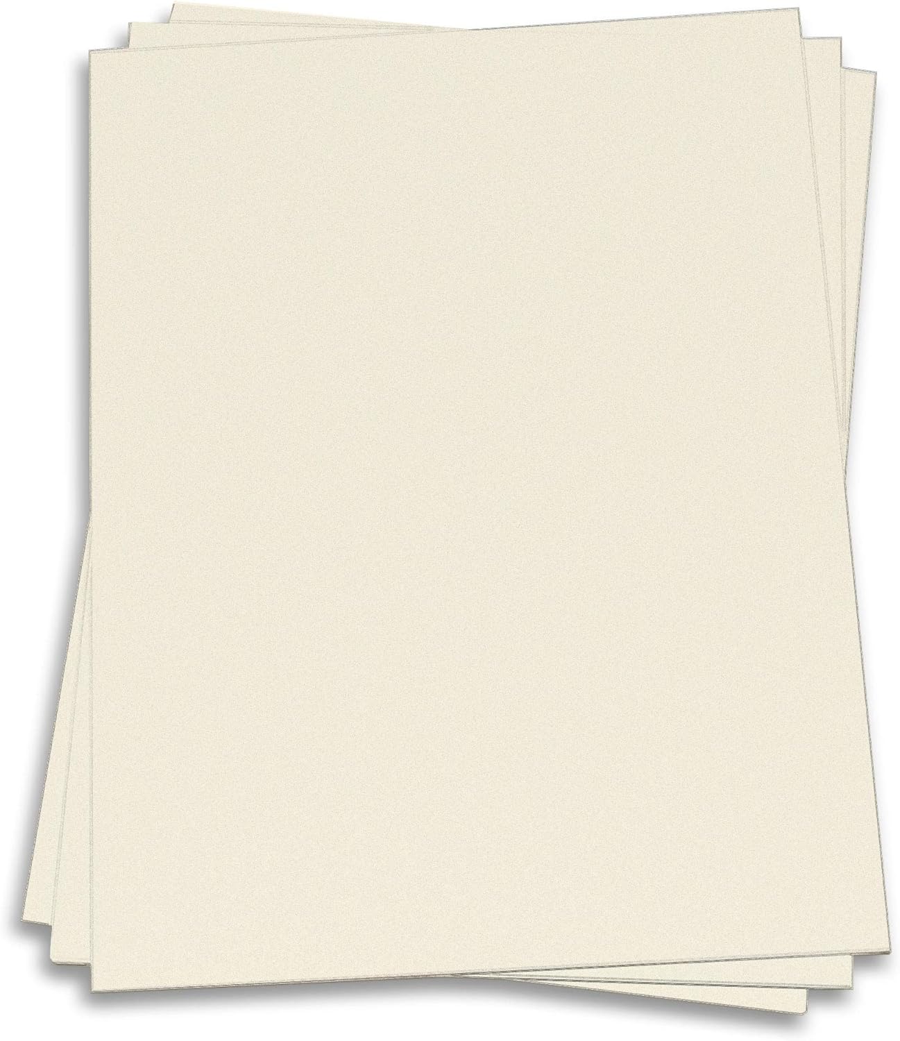 Ecru Card Stock - 8 1/2 x 11 LCI Smooth 65lb Cover, 250 Pack