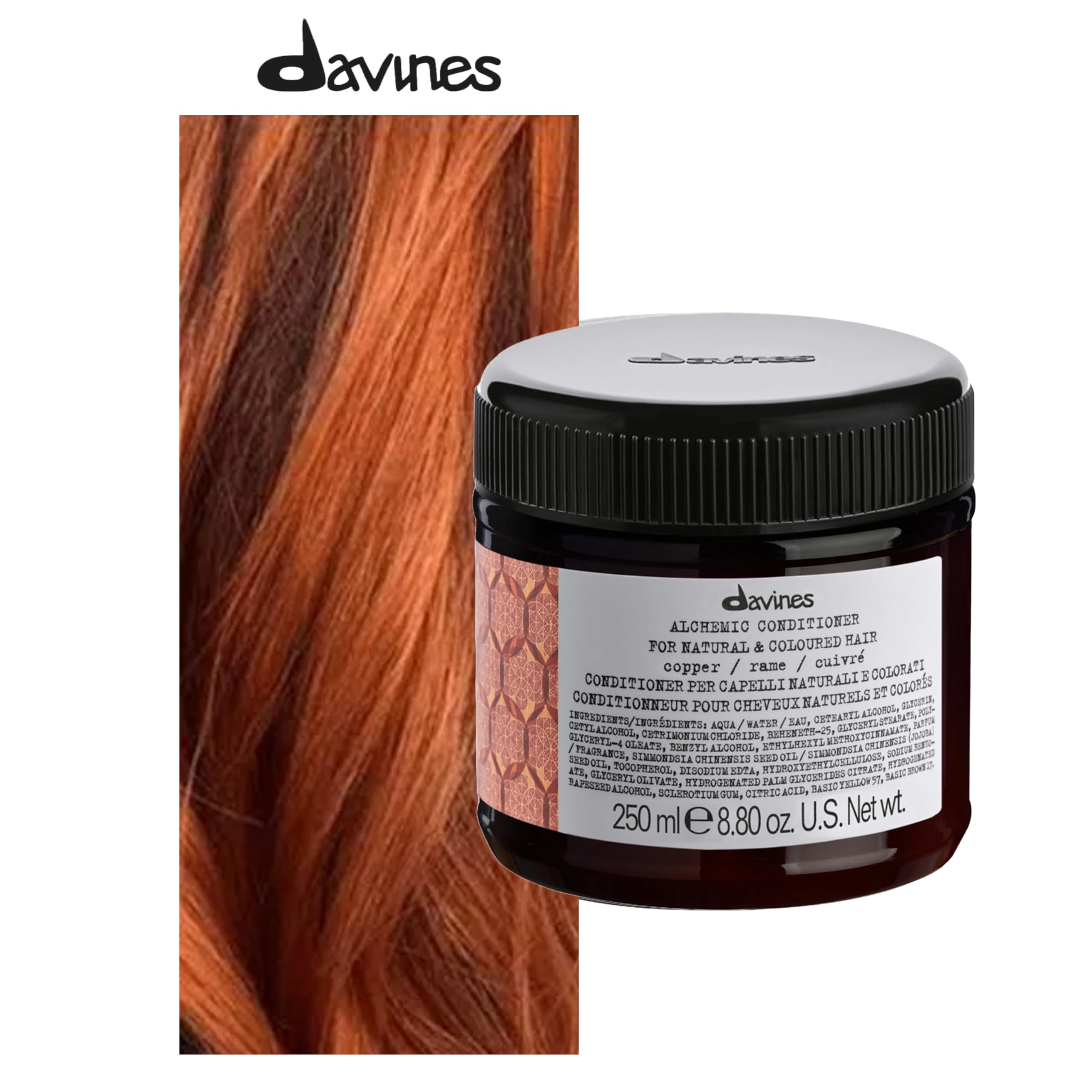 Davines Alchemic Conditioner, Copper, 8.81 oz.