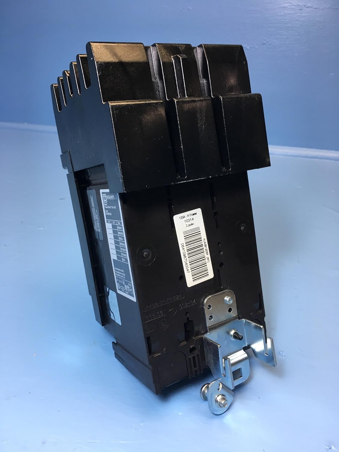 SCHNEIDER ELECTRIC HJA36125 Molded Case Circuit Breaker 600-Volt 125-Amp Electrical Box, Black