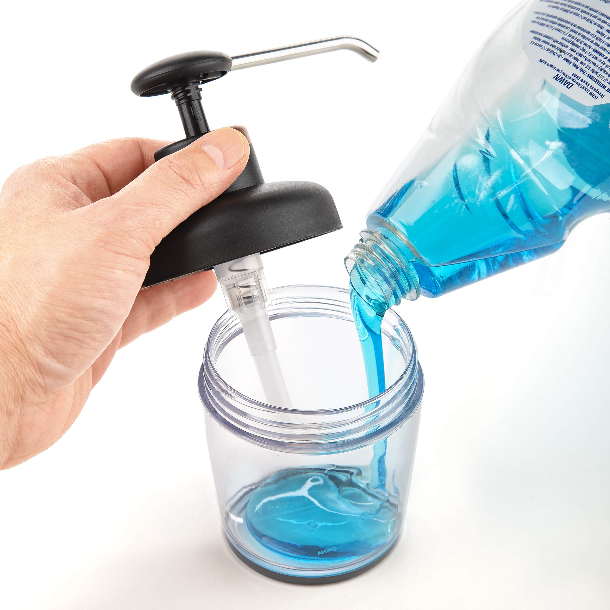 Prepworks from Progressive Soap Pump Bomba de jabón-9 oz, Acero Inoxidable, Multicolor