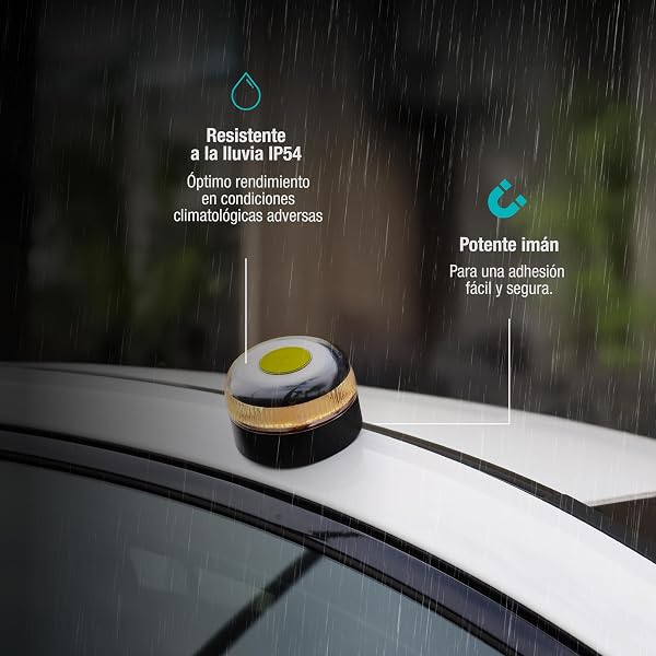 PMK GRUPO | Baliza V16 Conectada Homologada 2026 | Datos incluidos (hasta 12/2038) | Luz Emergencia LED 360º 1 km | Geolocalización GPS + SIM incluida | Conexión a DGT 3.0 | Sin App ni Suscripciones - 5