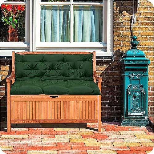 Miniatura 4 de Cojín de repuesto para columpio para porche al aire libre, impermeable, cojín de banco de 2 a 3 plazas, cojines de repuesto para patio, porche,