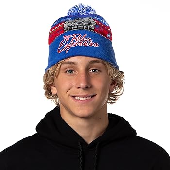 The Polar Express Beanie Men's Locomotive Fair Isle Design