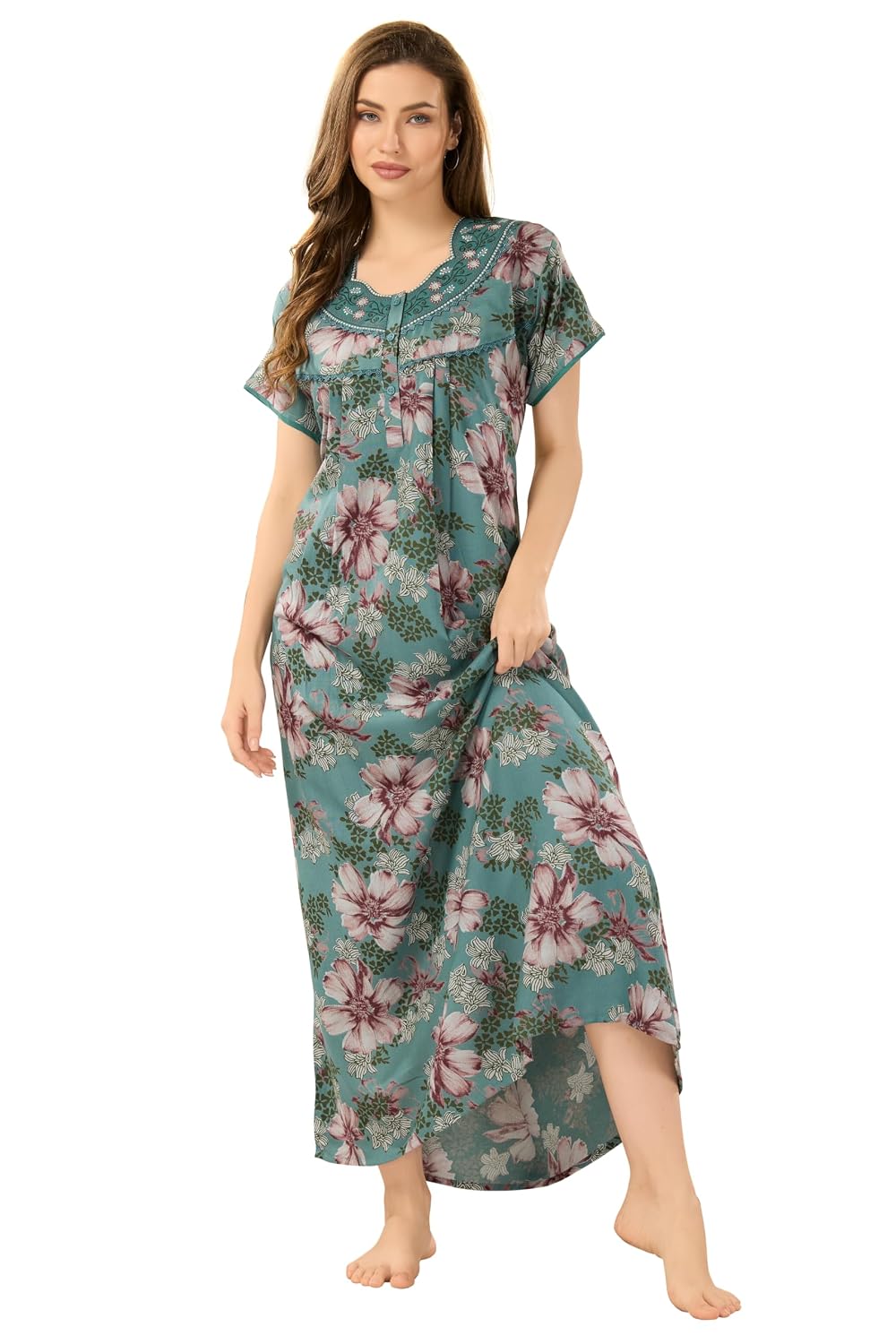 Soulemo Women's Printed Alpine Nighty 1676 - Review, Price and Buying Guide