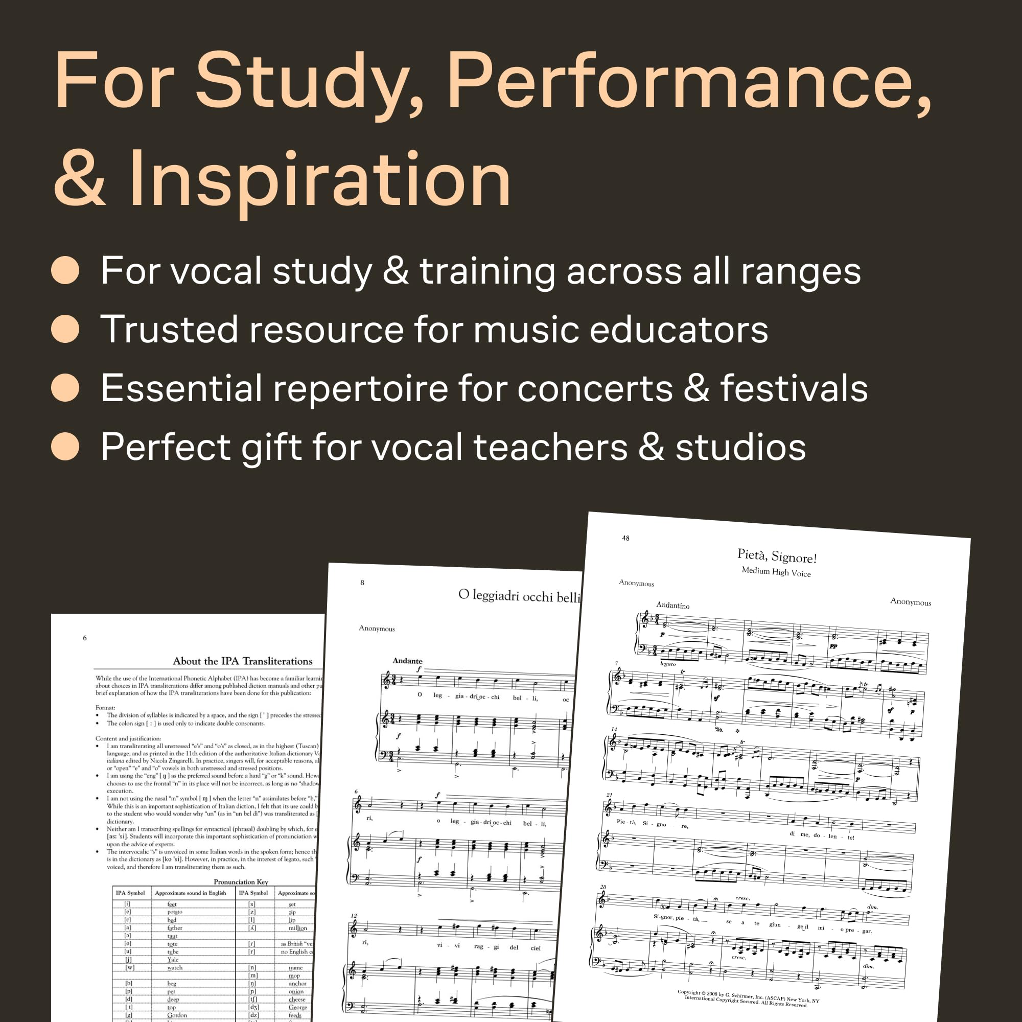 28 Italian Songs and Arias of the Seventeenth and Eighteenth Centuries: Complete, in 5 Keys: Of the 17th & 18th Centuries