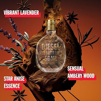 Diesel Fuel For Life, Eau de Toilette & Fragrance Gift Set for Men, Woody and Ambery Scent With Notes of Anise & Lavender