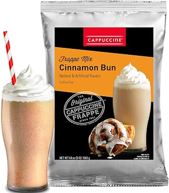 Cappuccine Cinnamon Bun Frappe Mix, 3 Pound Pack of 1