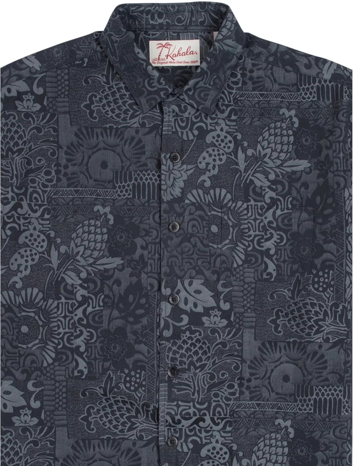 Kahala Men's Short Sleeve Button Up Apana Shirt