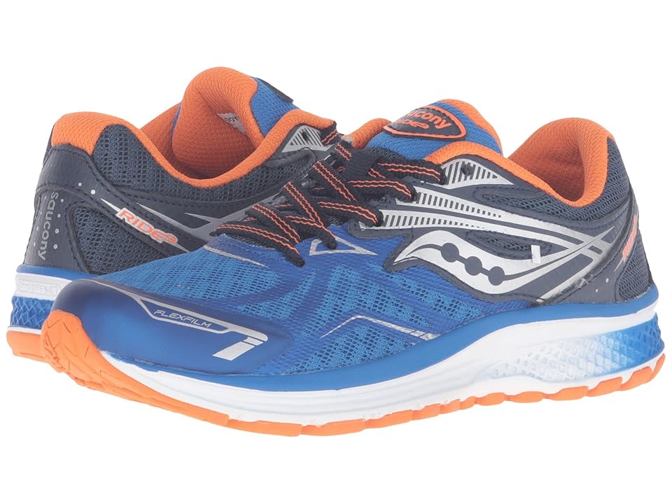 

Saucony Kids Ride 9 (Little Kid/Big Kid) (Blue/Orange) Boys Shoes