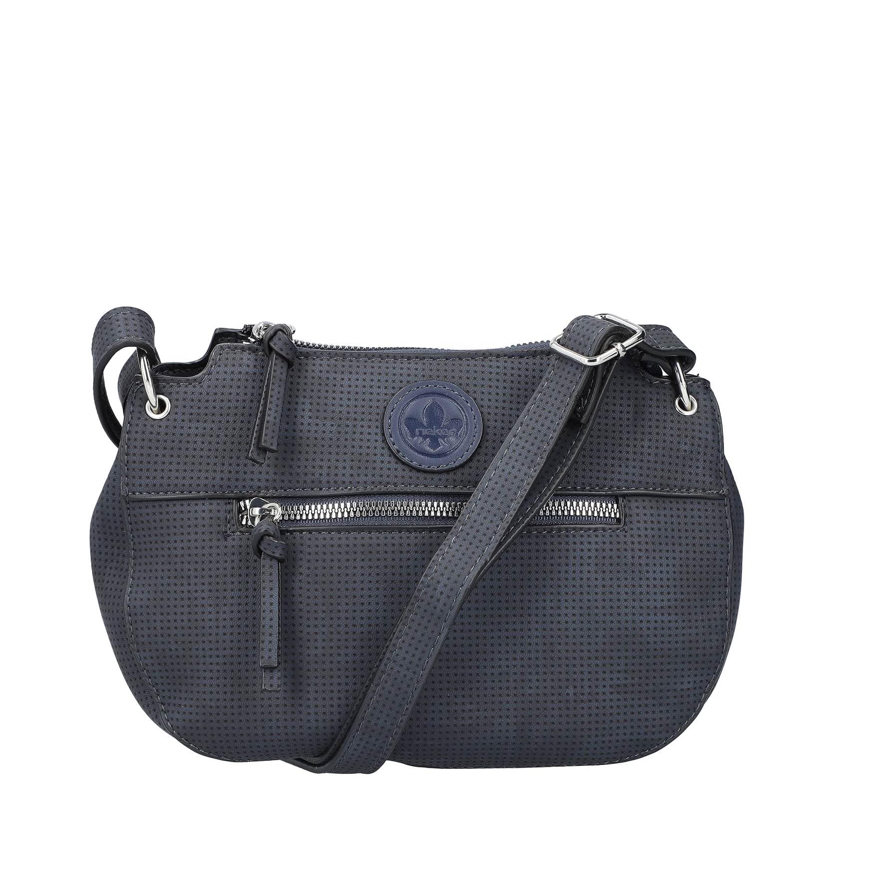 Rieker H1501 Women's Shoulder Bag with Zip, blue, S