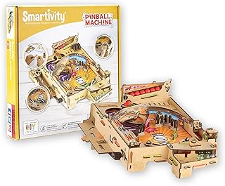 Smartivity Pinball Machine Wooden Model Engineering STEM Learning Toy for Kids Ages 8 and Up
