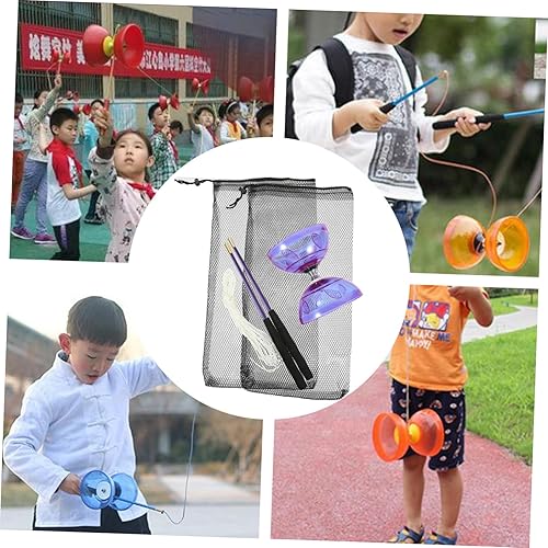 Miniatura 5 de Vaguelly Juguetes demoníacos 1 Unidades de doble cabeza Diábolo Niños Juguetes al aire libre Pegasus Juguete Dedo Entrenamiento Juguetes Niños