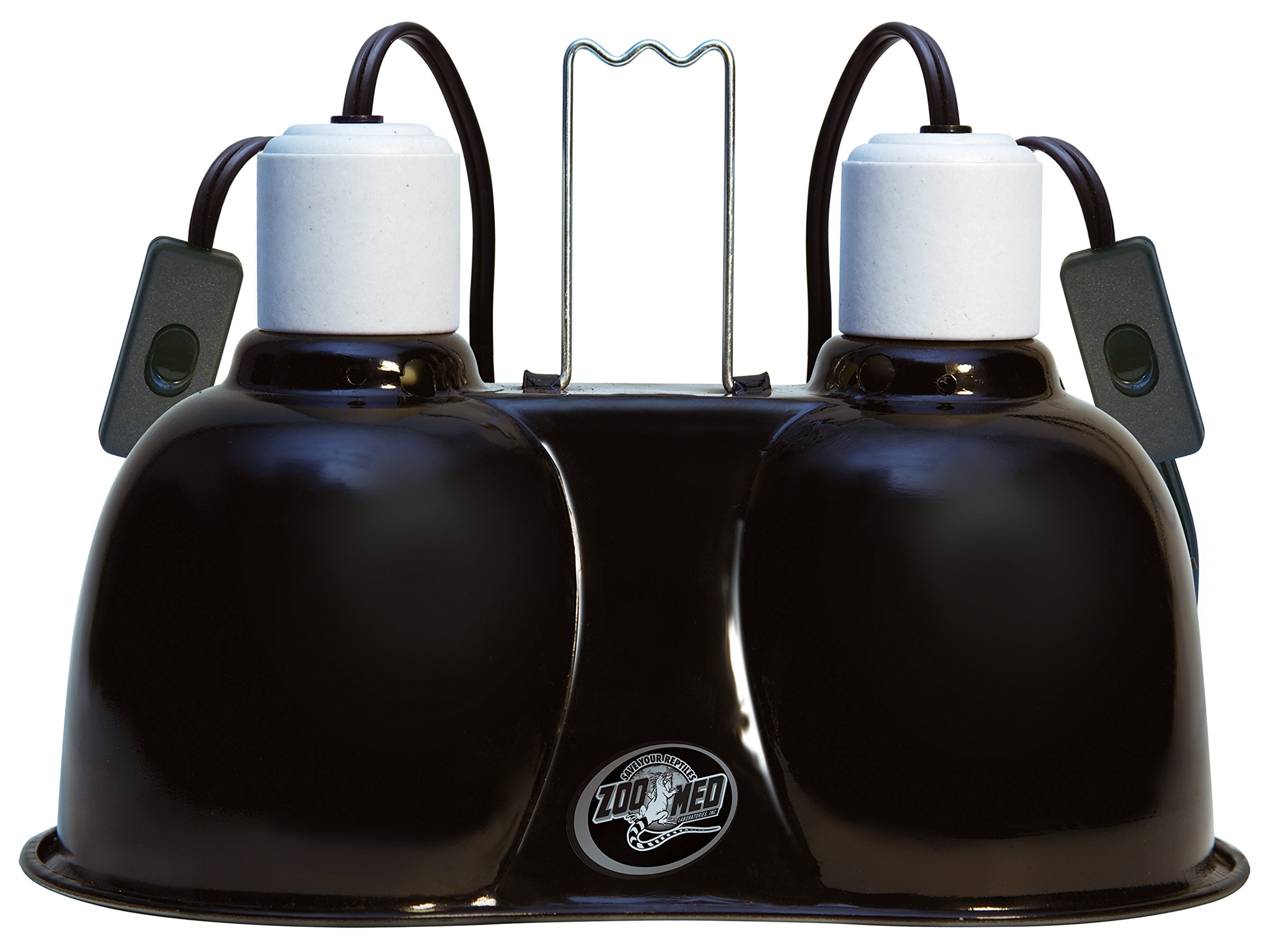 Zoo Med Combo Mini Deep Dome Clamp Lamp Fixture 2 x 5-1/2 Inch Deep Domes - image 2