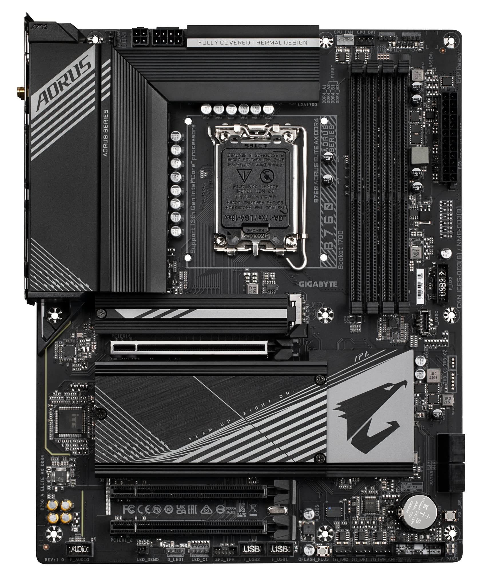 マザーボード GIGABYTE B760M AORUS ELITE AX DDR4 B760M AORUS ELITE AX DDR4 (rev. 1.x) Key Features
