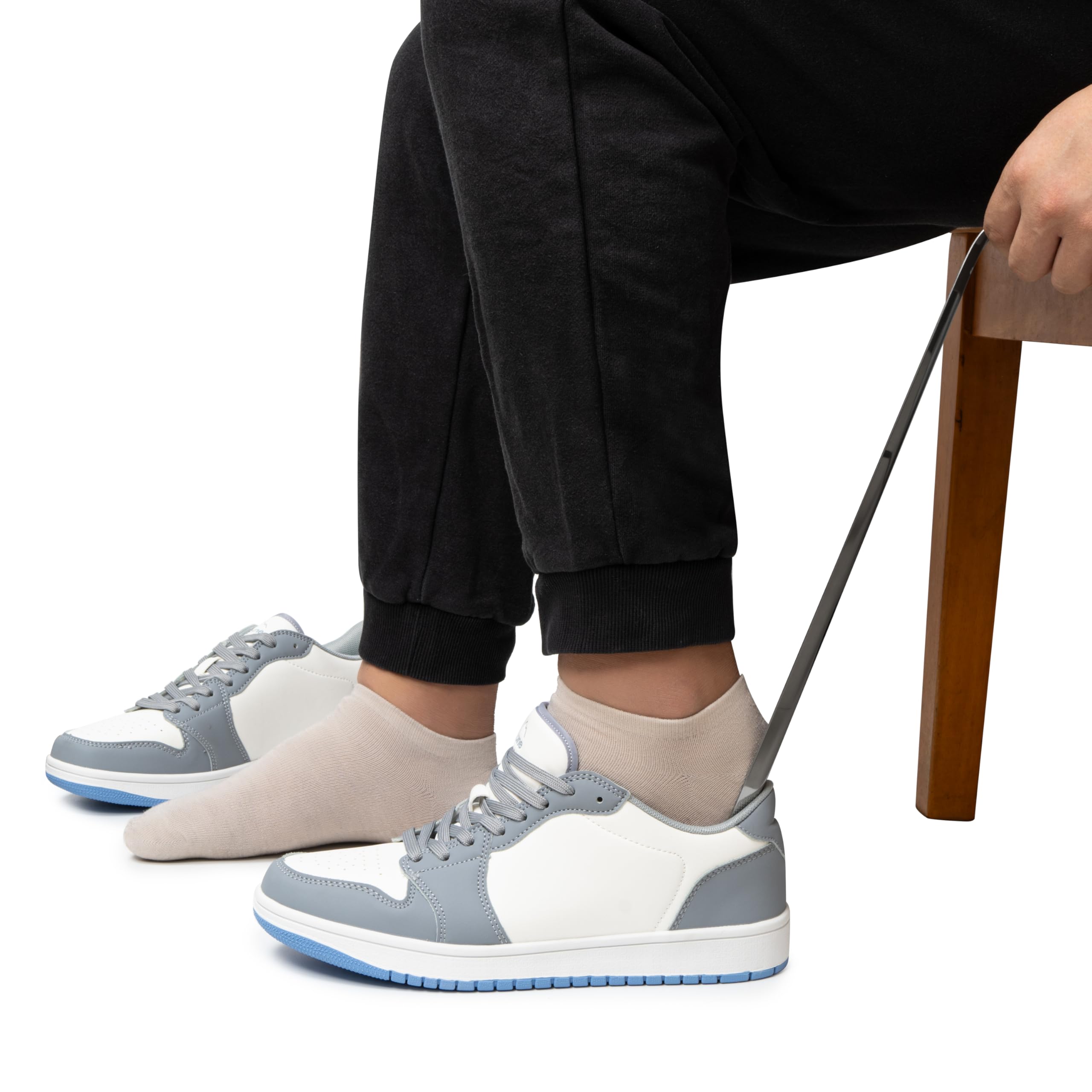 alpine swiss Zapatero de acero inoxidable para trabajo pesado Mango largo 20 "o 16" Zapatero auxiliar