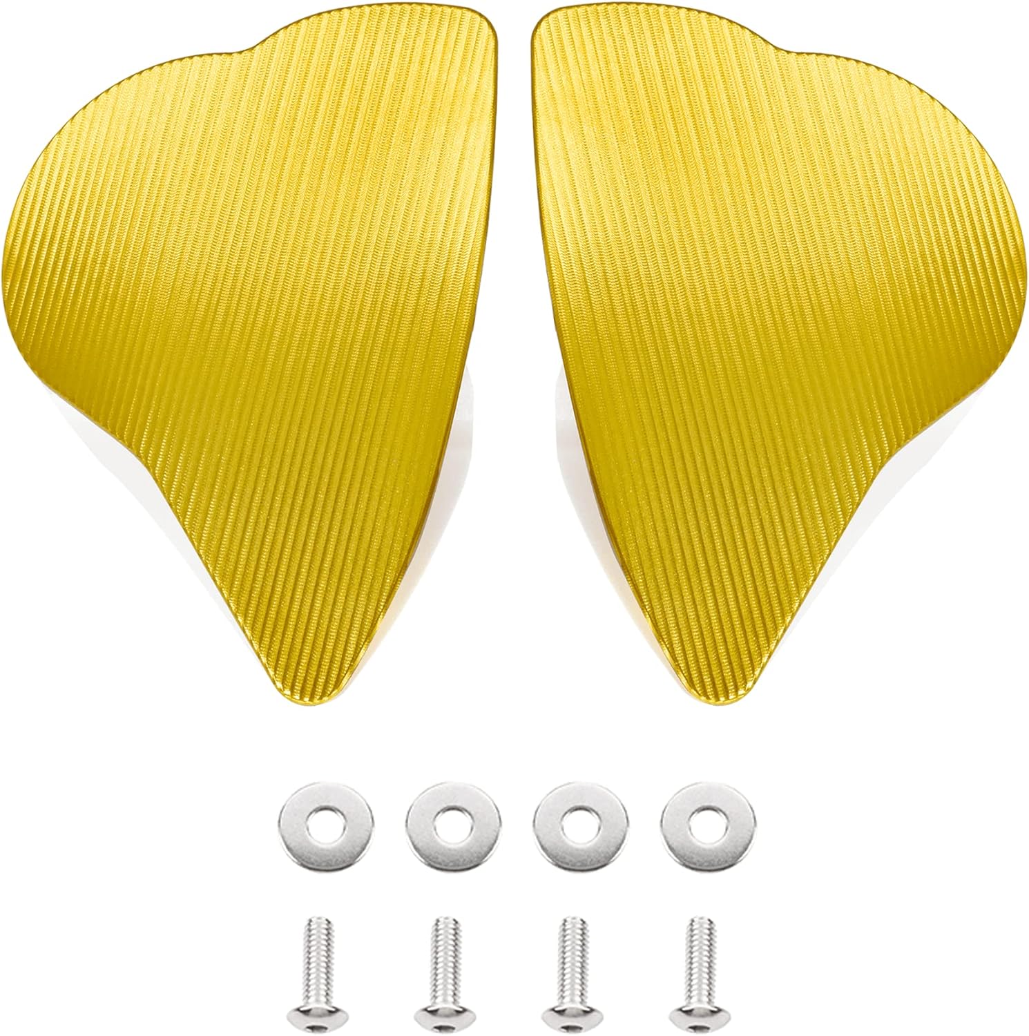 ESPEEDMTC for Yamaha R6 R7 2017-2023 Side Mirror Hole Cap Mirror Mount Cover Rearview Mirror Cover Decorative Windshield Cover CNC Aluminum Alloy Accessories Motorcycle Parts (Black)