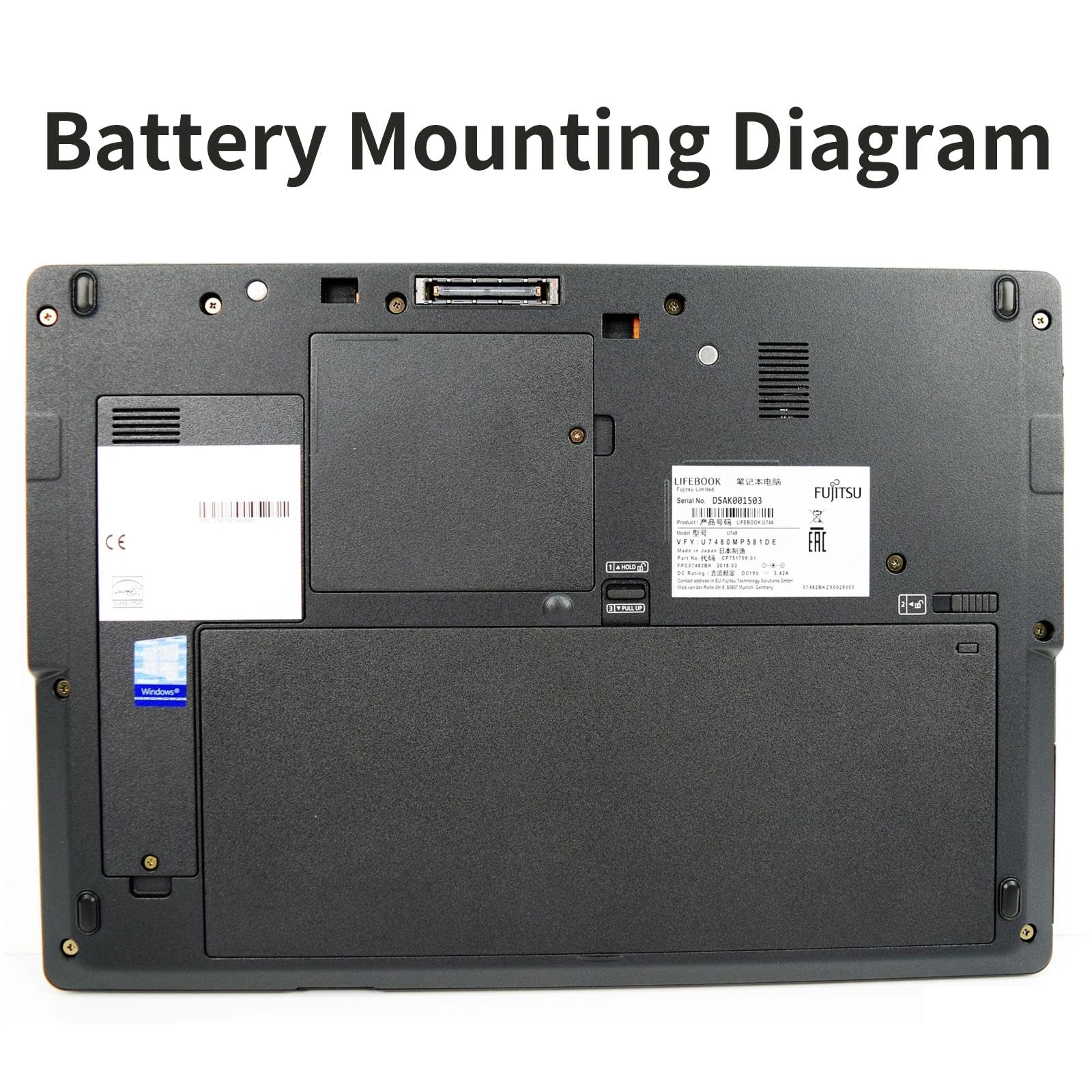 FPB0338S FPCBP529 - Batteria per laptop Fujitsu LifeBook T937 T938 T939 E448 E449 E458 E459 E548 E549 E558 E559 E4411 E4511 E5410 5411 E5510 E5511 U747 U748 U749 U757 U758 U759 U7410 U7510
