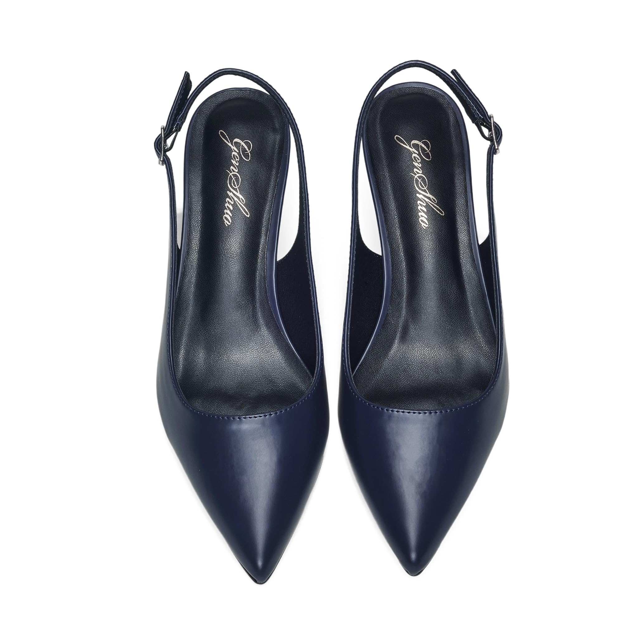 GENSHUO - Scarpe décolleté da Donna, con Tacco Alto a Spillo, Stile Sexy, Slip on, da Festa