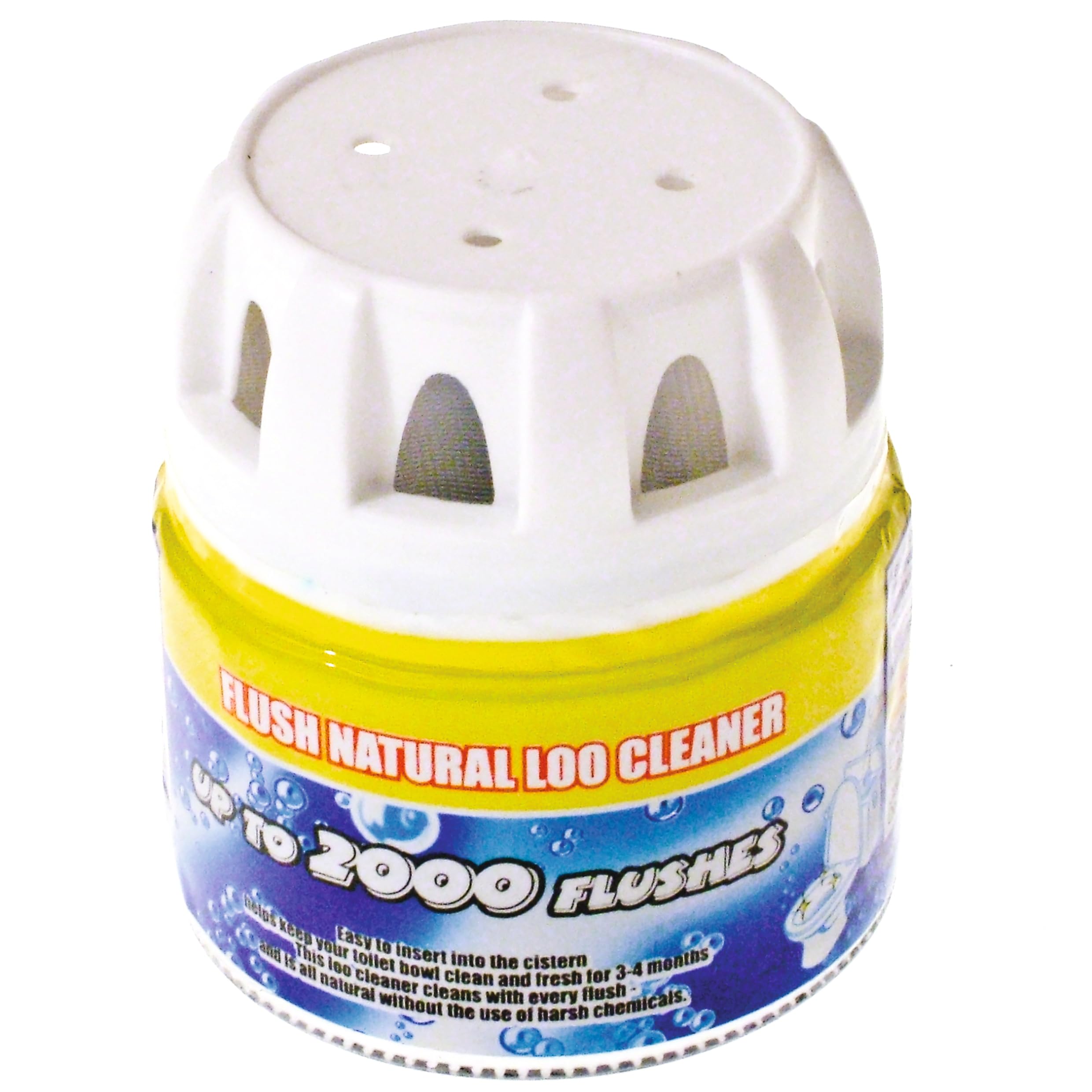 Flush Natural Toilet Loo Cistern Cleaner Stain Free & Deodorized 2000 Flushes Fresh Clean Lavatory Cleaner