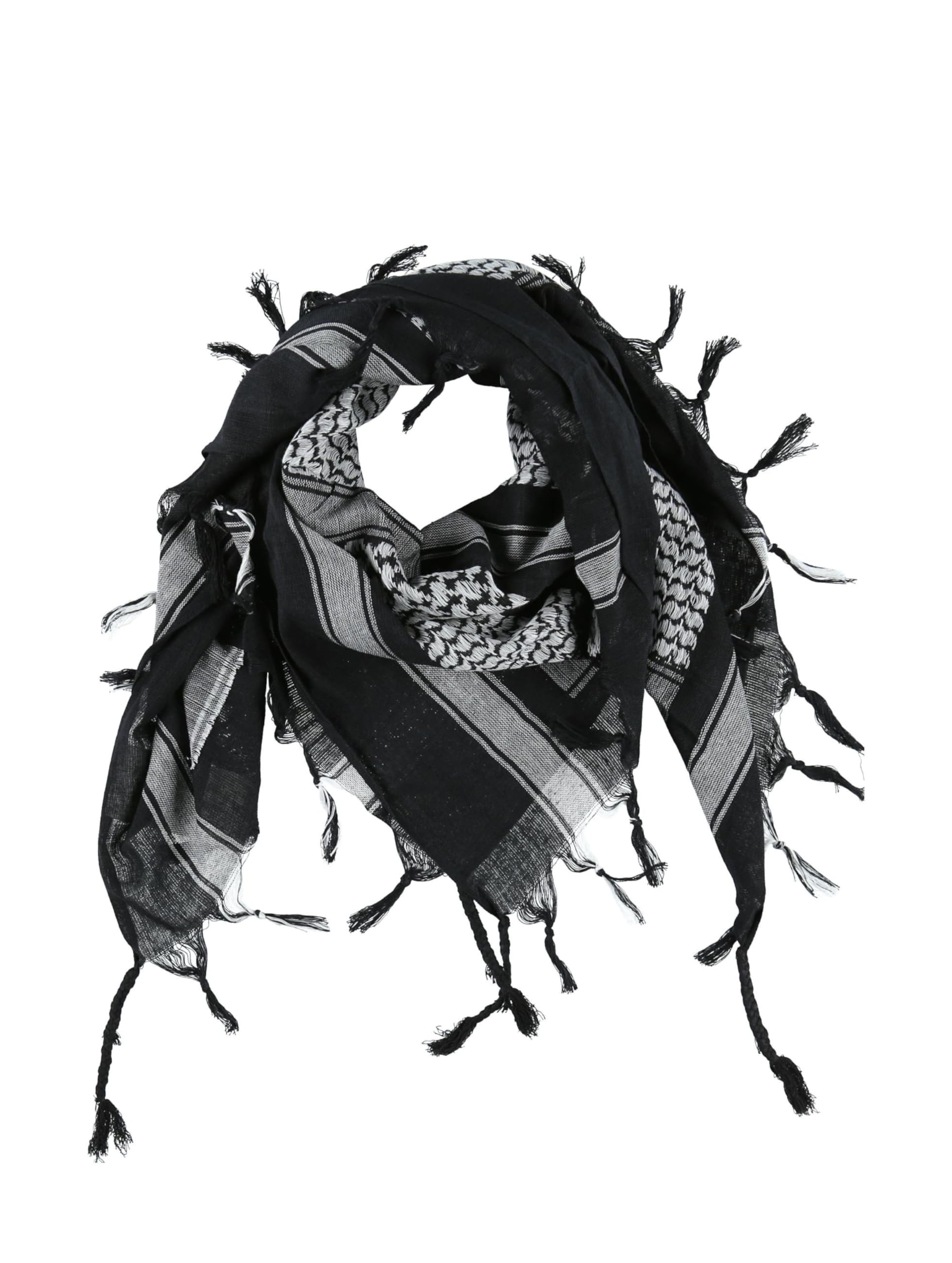Brandit Men's Black/White Shemag Multifunctional Headwear