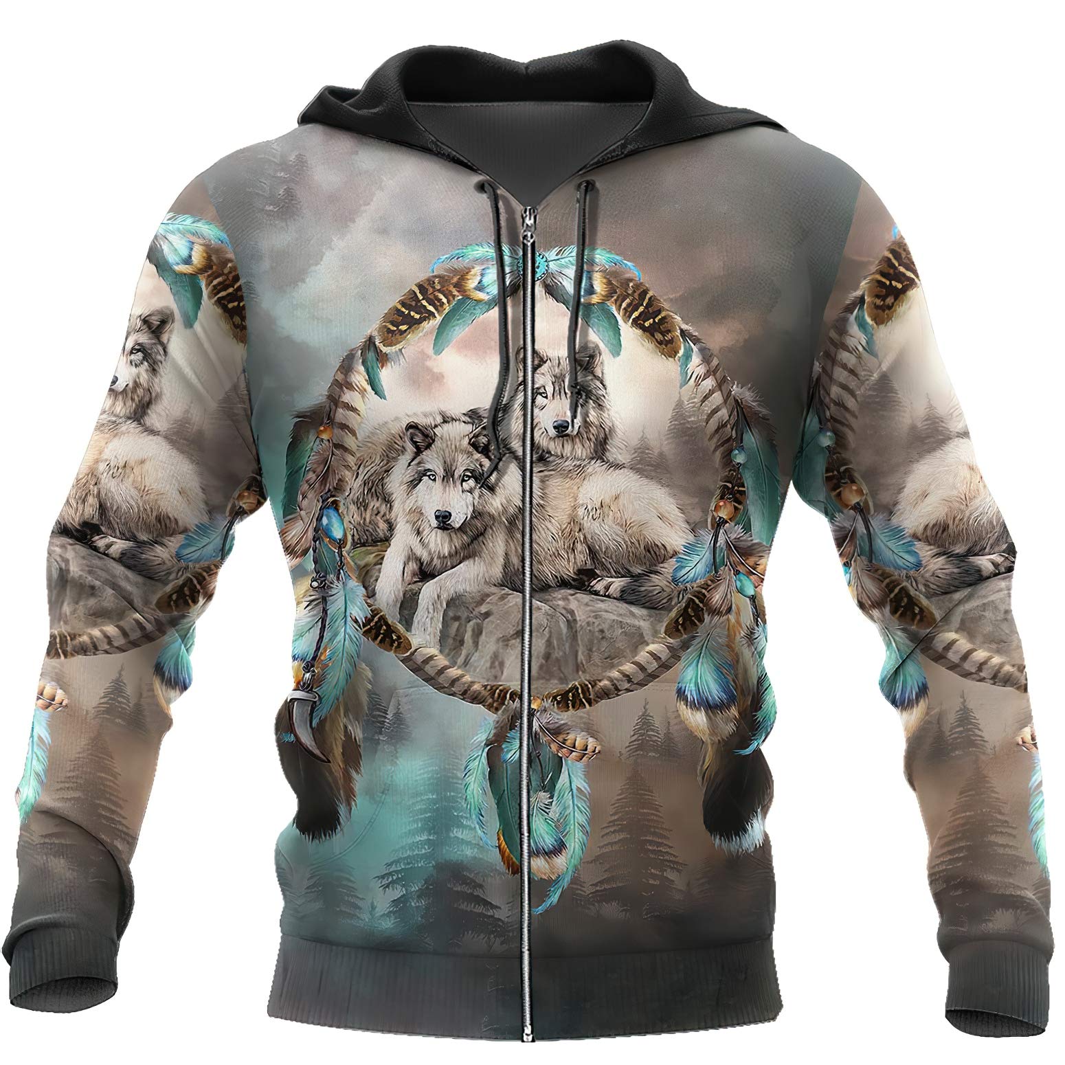 Chiclook Cool3D Print Dreamcatcher Native Clothing Bohimian Sweatshirt