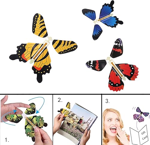 Miniatura 5 de beemean Tarjetas de regalo de mariposa voladora mágica, mariposa en el libro, gran sorpresa para bodas (12 unidades)