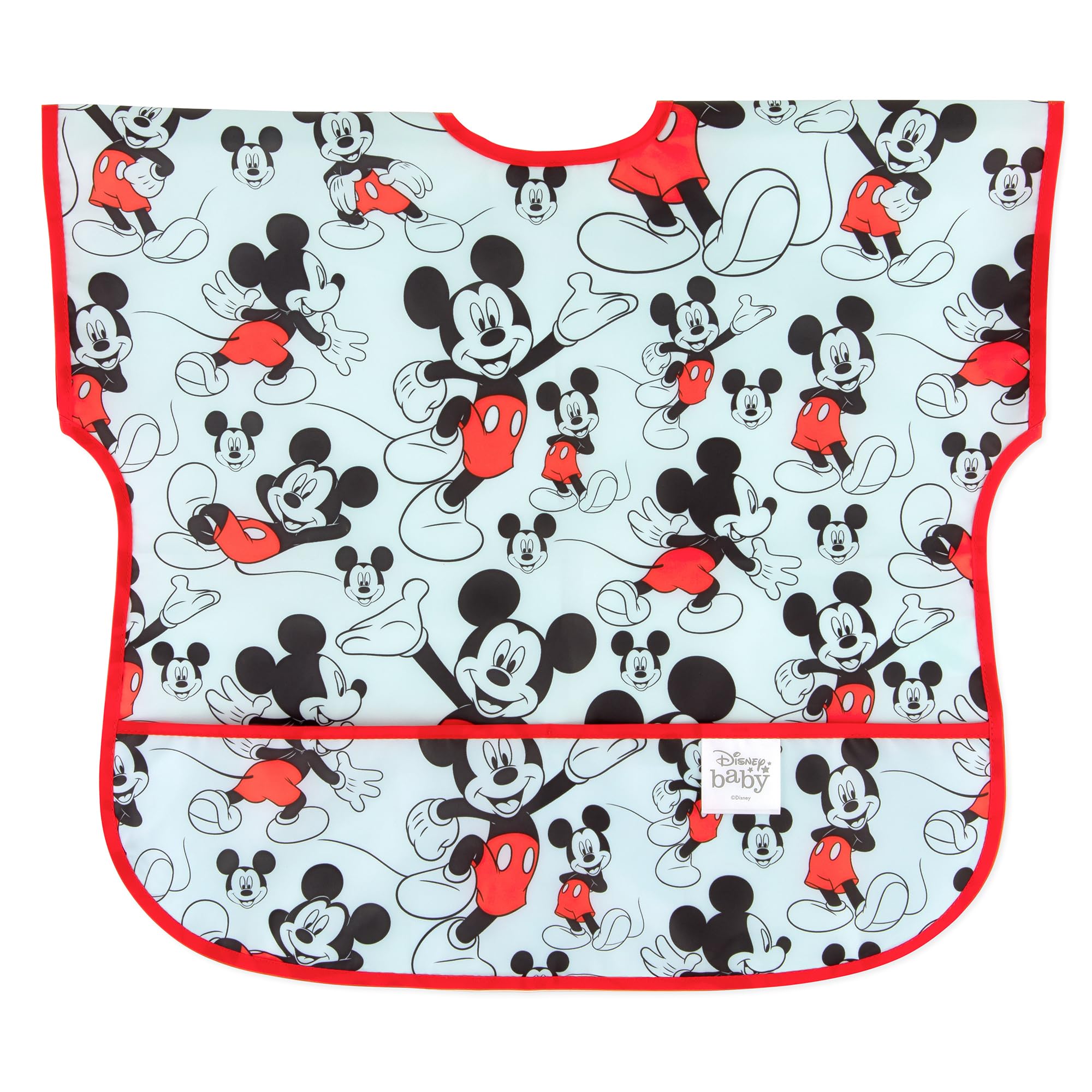 Disney Baby Waterproof Junior Bib, Mickey, 1 to 3+ Years
