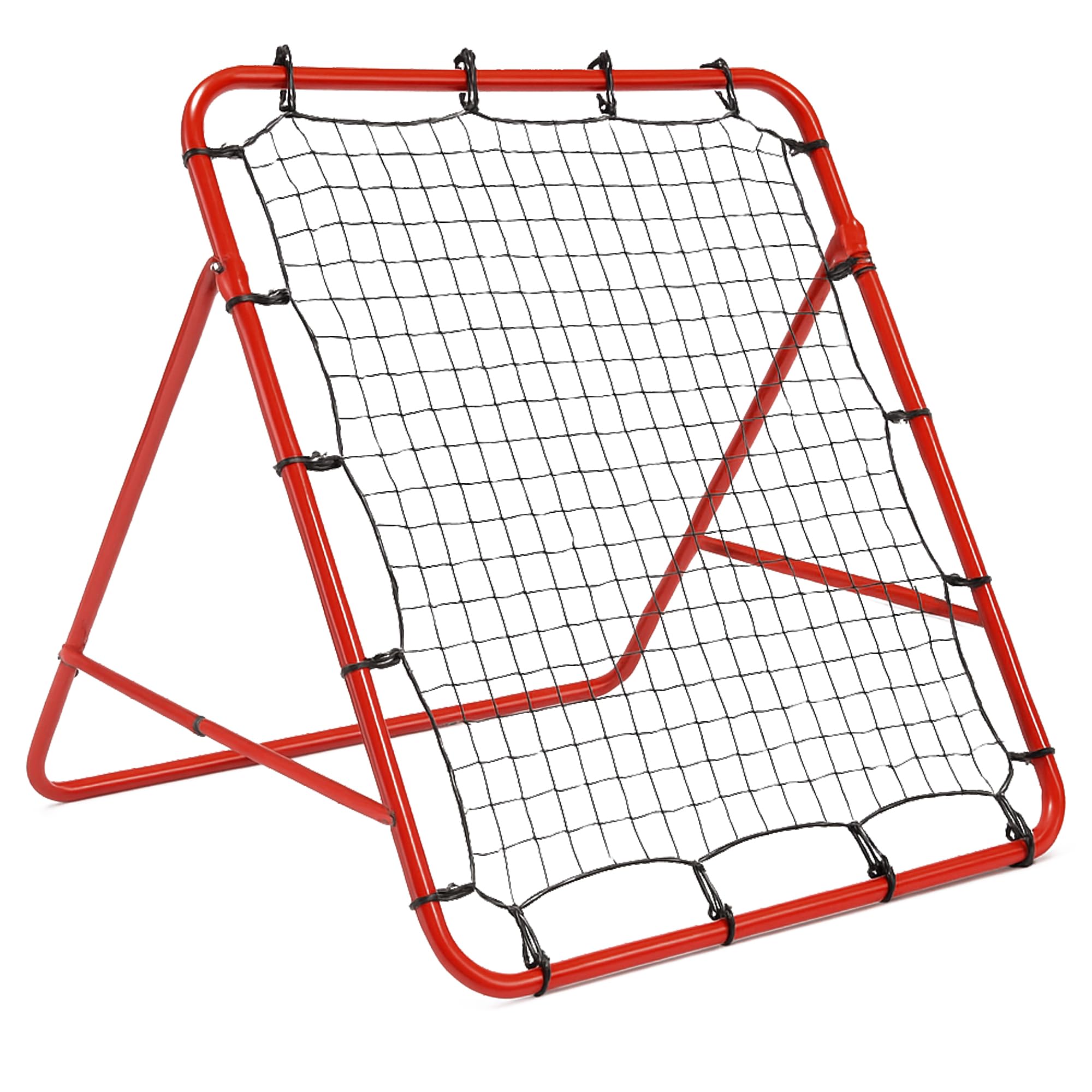 ND Sports Rebounder Net – Heavy Duty Training Aid for Soccer, Football, Baseball, Lacrosse & Multi-Sport | Adjustable Angles, Durable Steel Frame & Elastic Net for Solo Practice