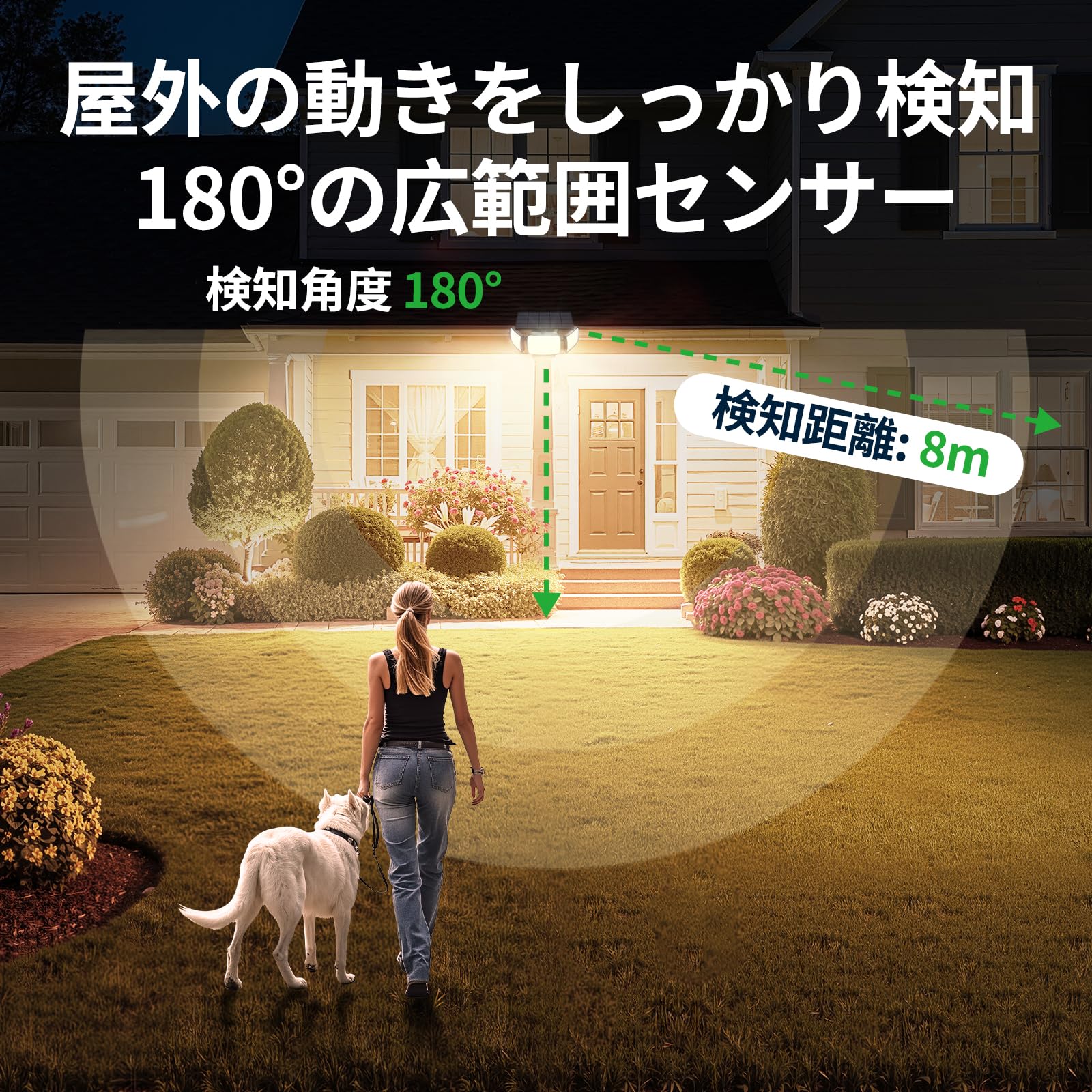 Amazon.co.jp: インテランプ(intelamp) センサーライト 屋外 ソーラー