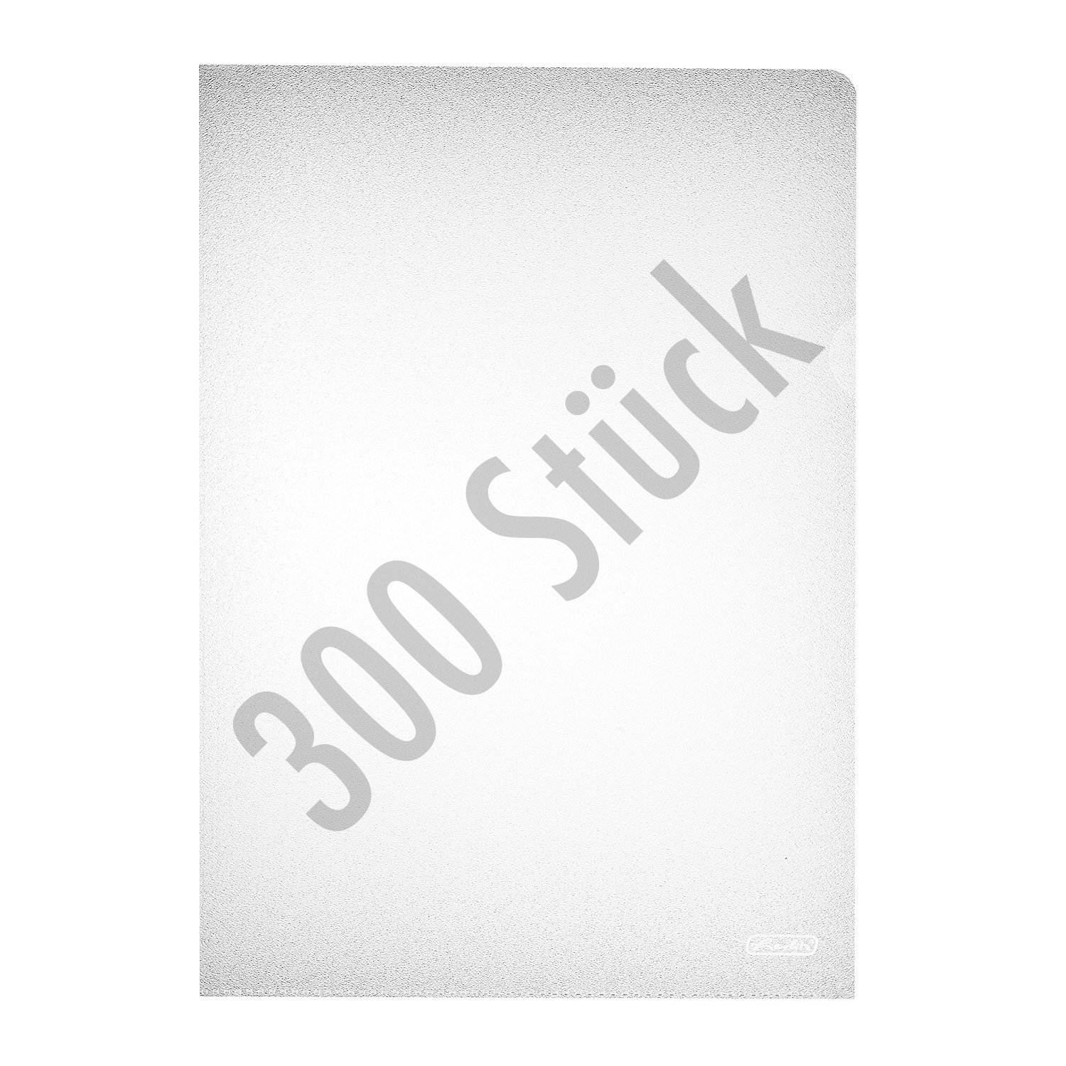 Herlitz 10843753 Aktenhülle A4 PP genarbt Eco., 3x100er Packung, dokumentenecht