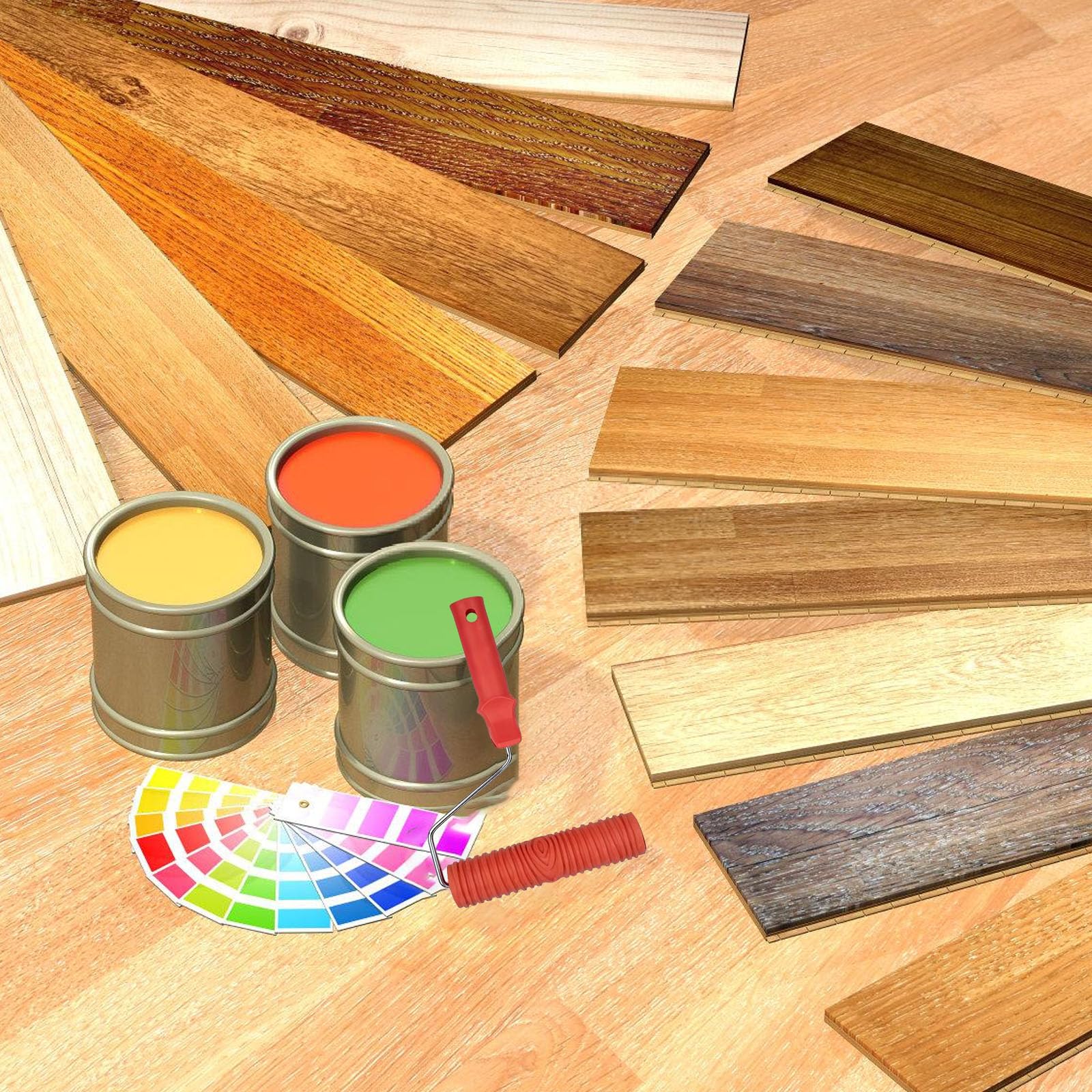 Set di 8 rulli multiuso con robusti rulli per applicazioni su pareti interne, uso quotidiano, pittura a parete e soffitto