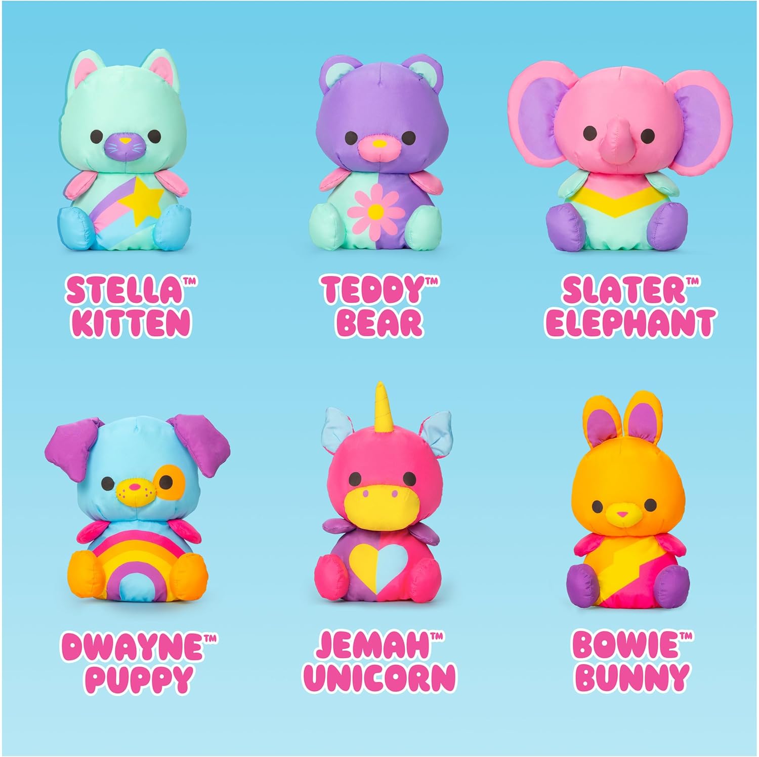 Slater Elephant Stuffed Animal, Retro Inspired Plush Toys for Ages 3 and Up, Pink, 7”