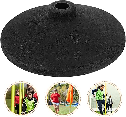 Miniatura 2 de BESPORTBLE Soporte de bastones de agilidad de fútbol, base de goma, soporte de poste de base de goma, soporte de poste de velocidad de entrenamiento