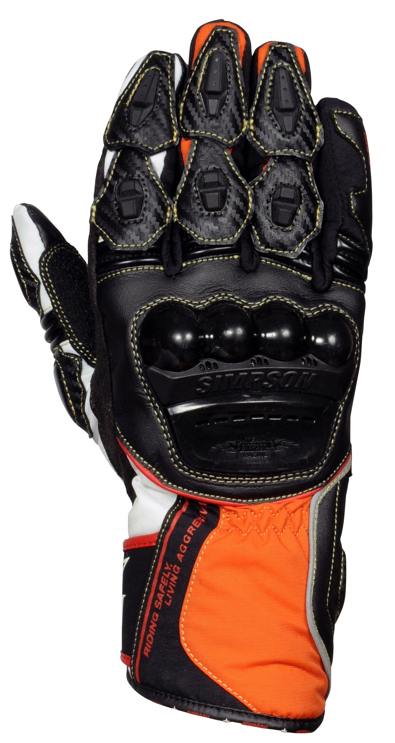 ⭐︎ SIMPSON シンプソン レーシンググローブ Ｌサイズ オレンジ ⭐︎ SIMPSON シンプソン レーシンググローブ Lサイズ オレンジ