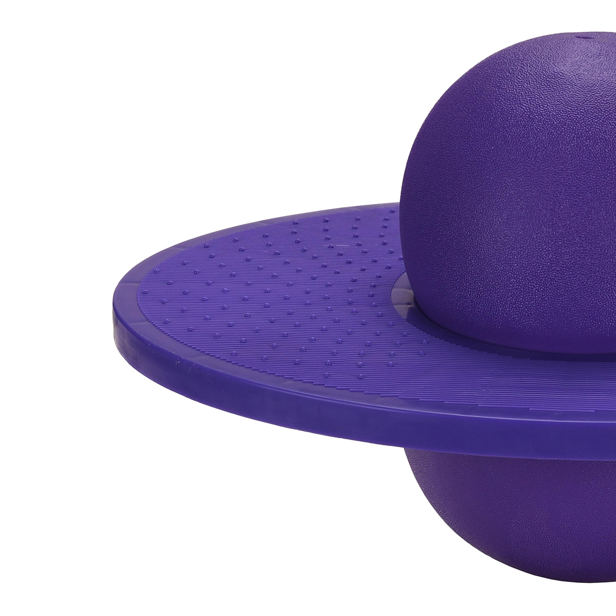 Relaxdays Pogo Ball pour Enfants, jusqu'à 100 kg, Jouet de Saut extérieur, Violet, 25x39x28 cm