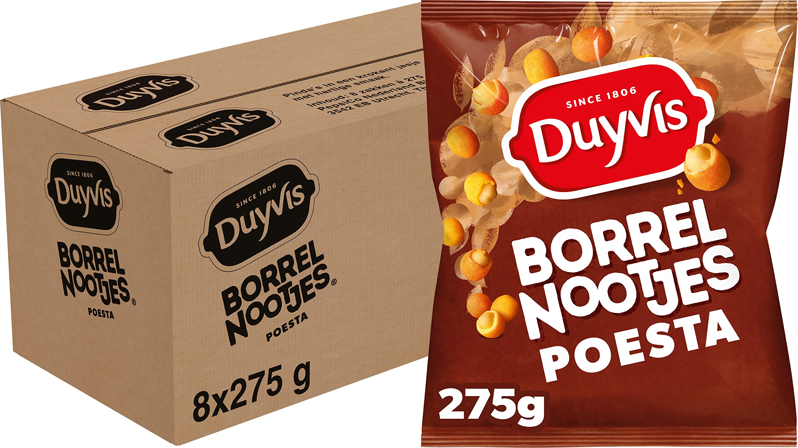 Duyvis | Borrelnootjes | Poesta | 8 x 275 gram