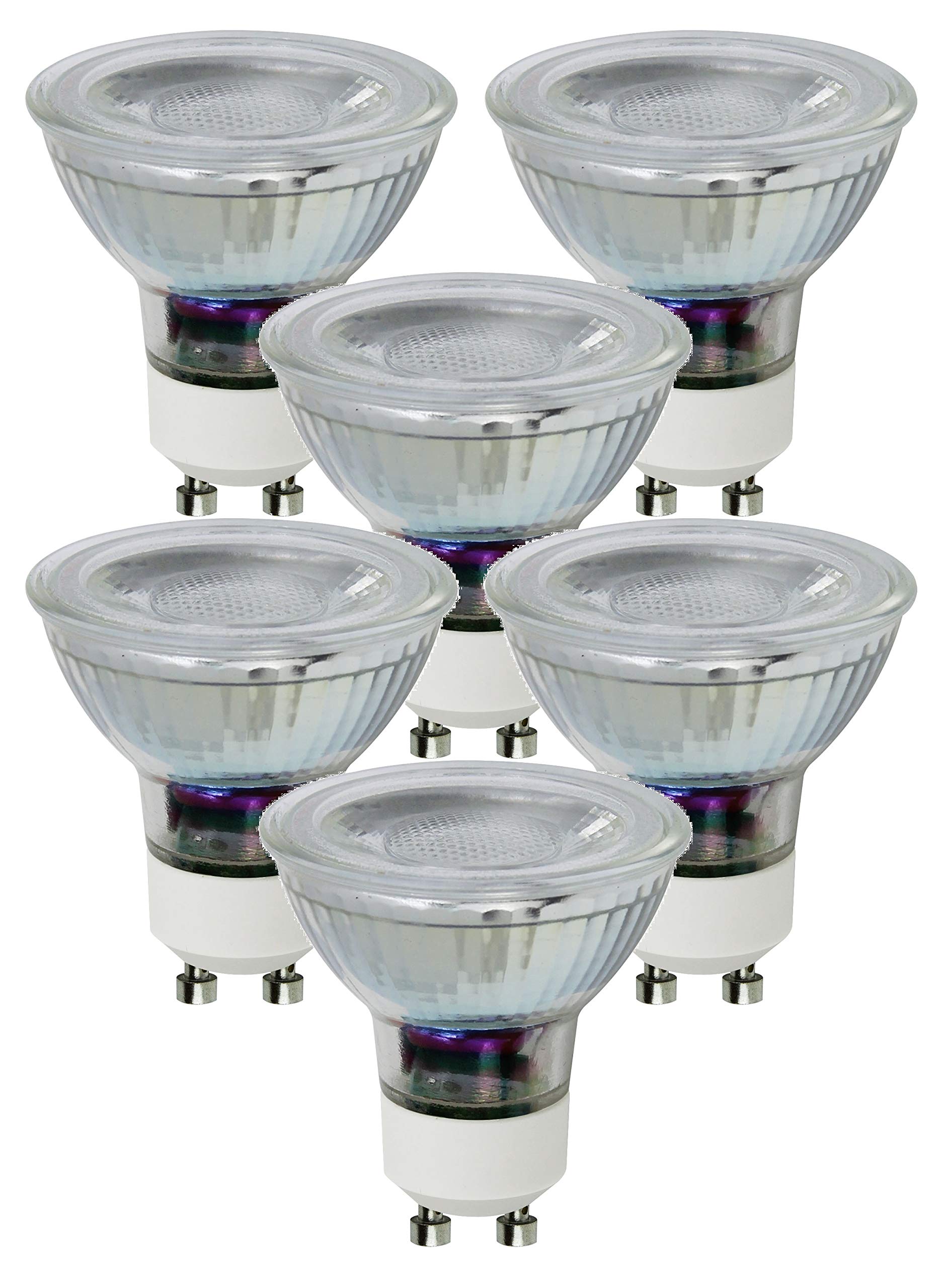 Trango 6er Set LED Einbaustrahler – Eckig, Inkl. 6x GU10 LED 4,2W 3000K Warmweiß | Direkt 230V, IP23