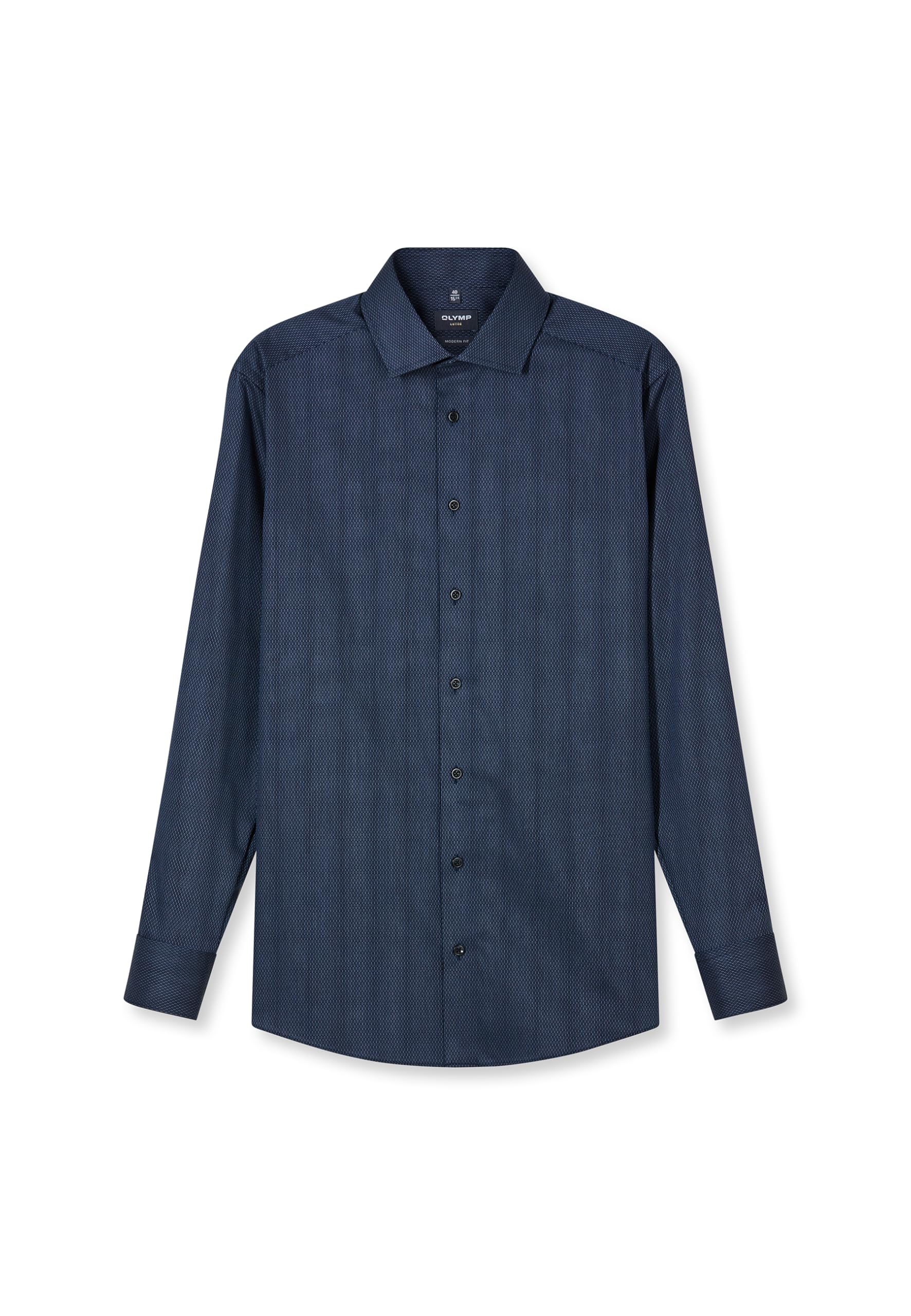 OLYMP Herren Oberhemd Langarm 128414,Einfarbig,470 Modern Fit 26,Global Kent