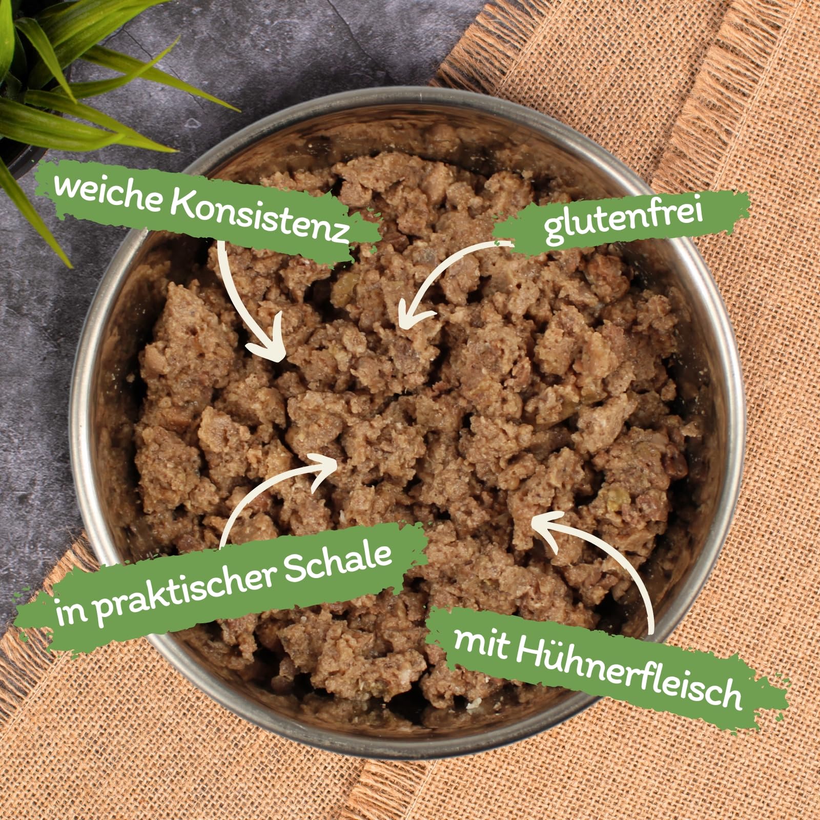 Lecker.Pet® 33 x 150 g Paulas pâté Fine Riche en Poulet Aliment pour Chiens