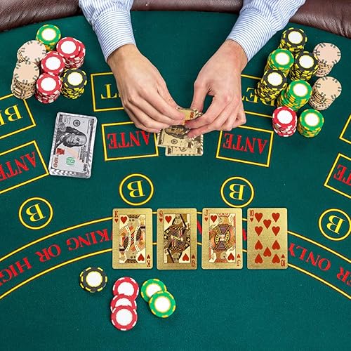 Miniatura 21 de Joyoldelf Black Playing Cards with Rose Pattern, 2pcs Deck of Cards, PVC Plastic & Waterproof Playing Cards, Cool Card Decks Suitable for Family or