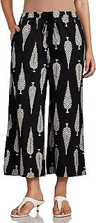 amazon brand - myx Women's Loose Fit Cotton Flared Palazzo (Available in Plus Sizes)-picture-10