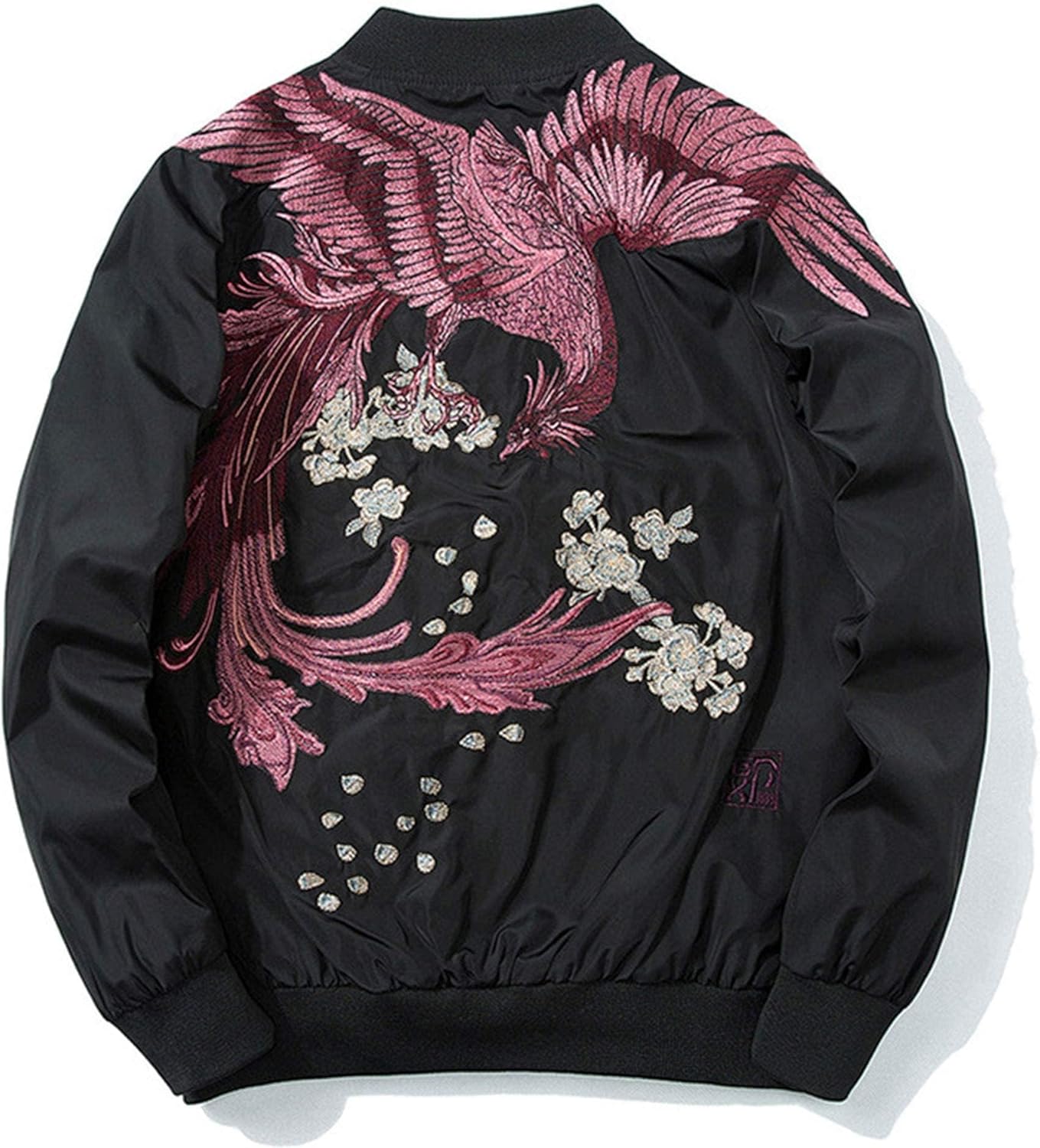 XYXIONGMAO Phoenix Hand Embroidery Personality Japanese hip hop streetwear windbreaker Flight Black Bomber Tactical Jacket
