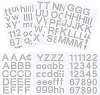 Vista 10 de Outus 8 hojas de calcomanías de letras de vinilo autoadhesivas para buzones, letras y números de vinilo para exteriores para manualidades
