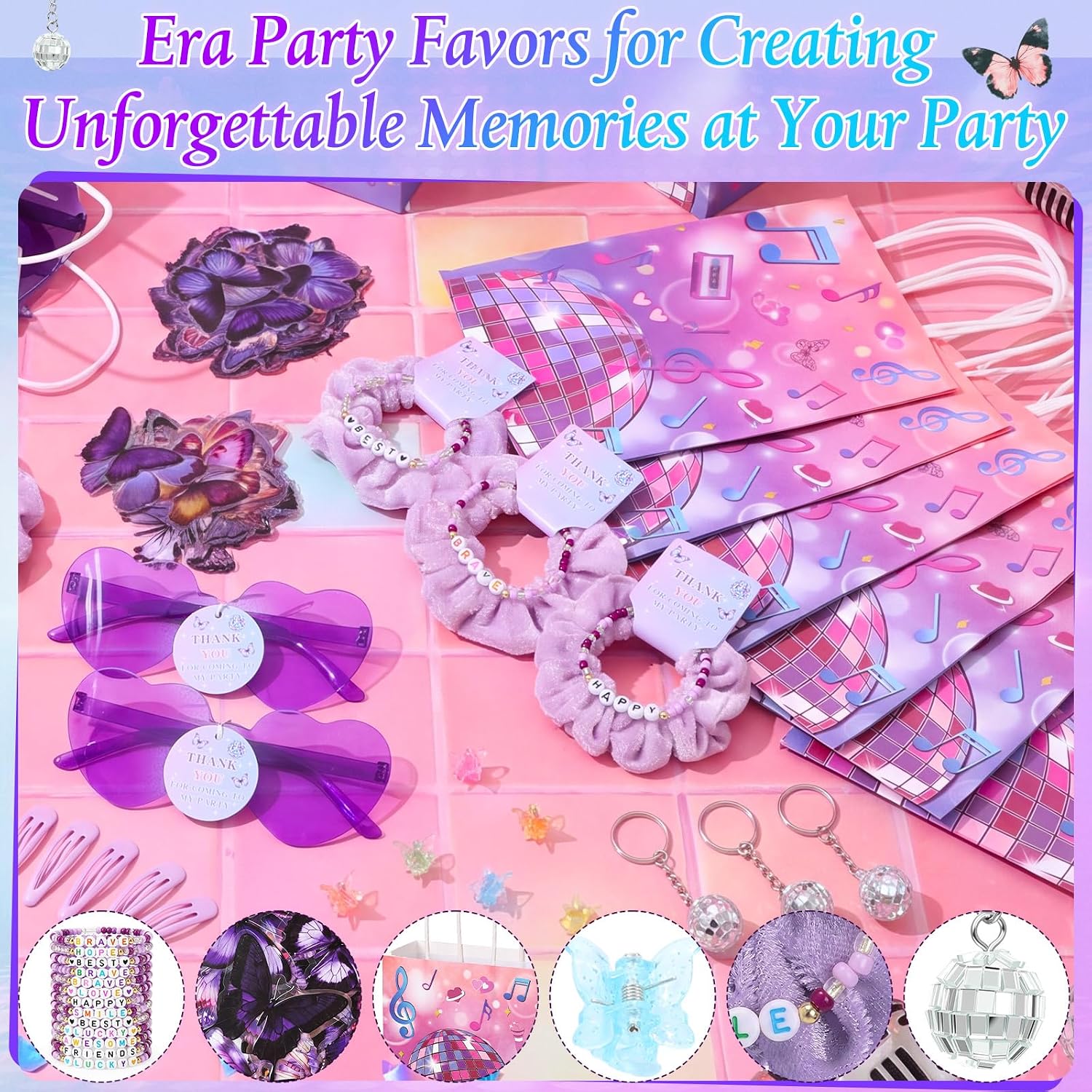 Hoteam Purple 184 Pcs Kpop Party Popular Singer Favors for Women image 3