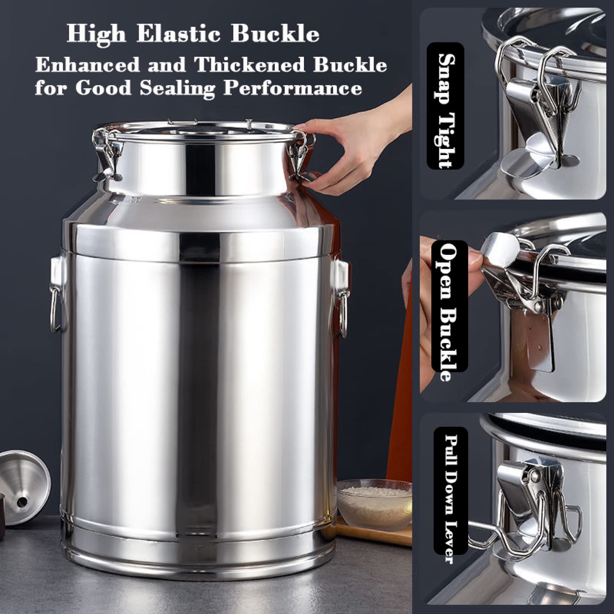 大きなミルク缶 ②ステンレス製 【公式通販】