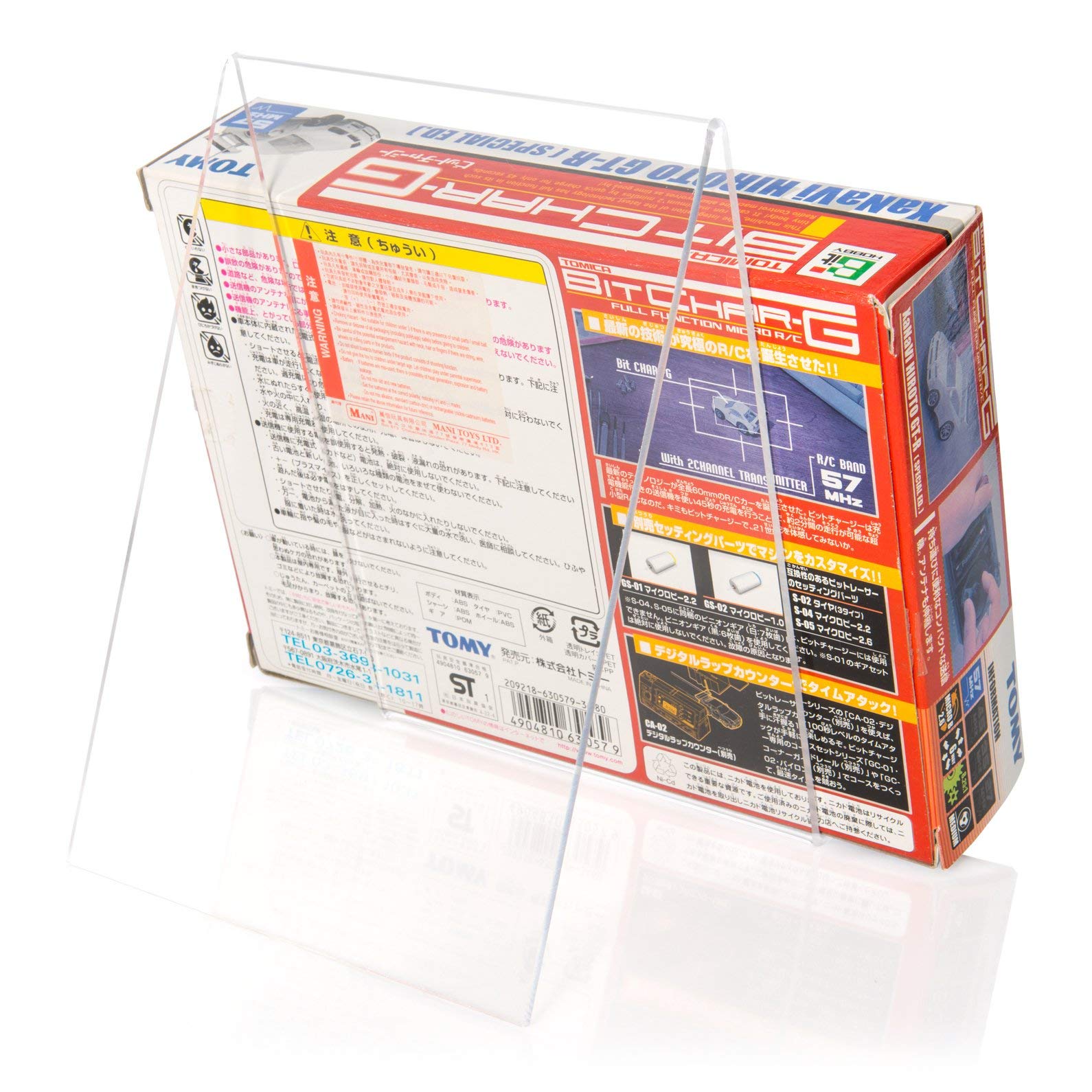 Stojak na książki/stojak na książki jako nośnik towarów i talerz skośny w formacie DIN A5 z oryginalnego tworzywa PLEXIGLAS®